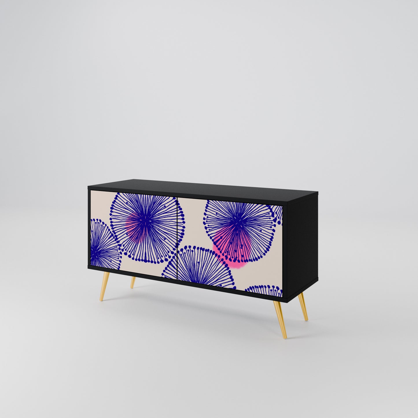 MAGIC NATURE Mueble de TV Compacto de 2 puertas