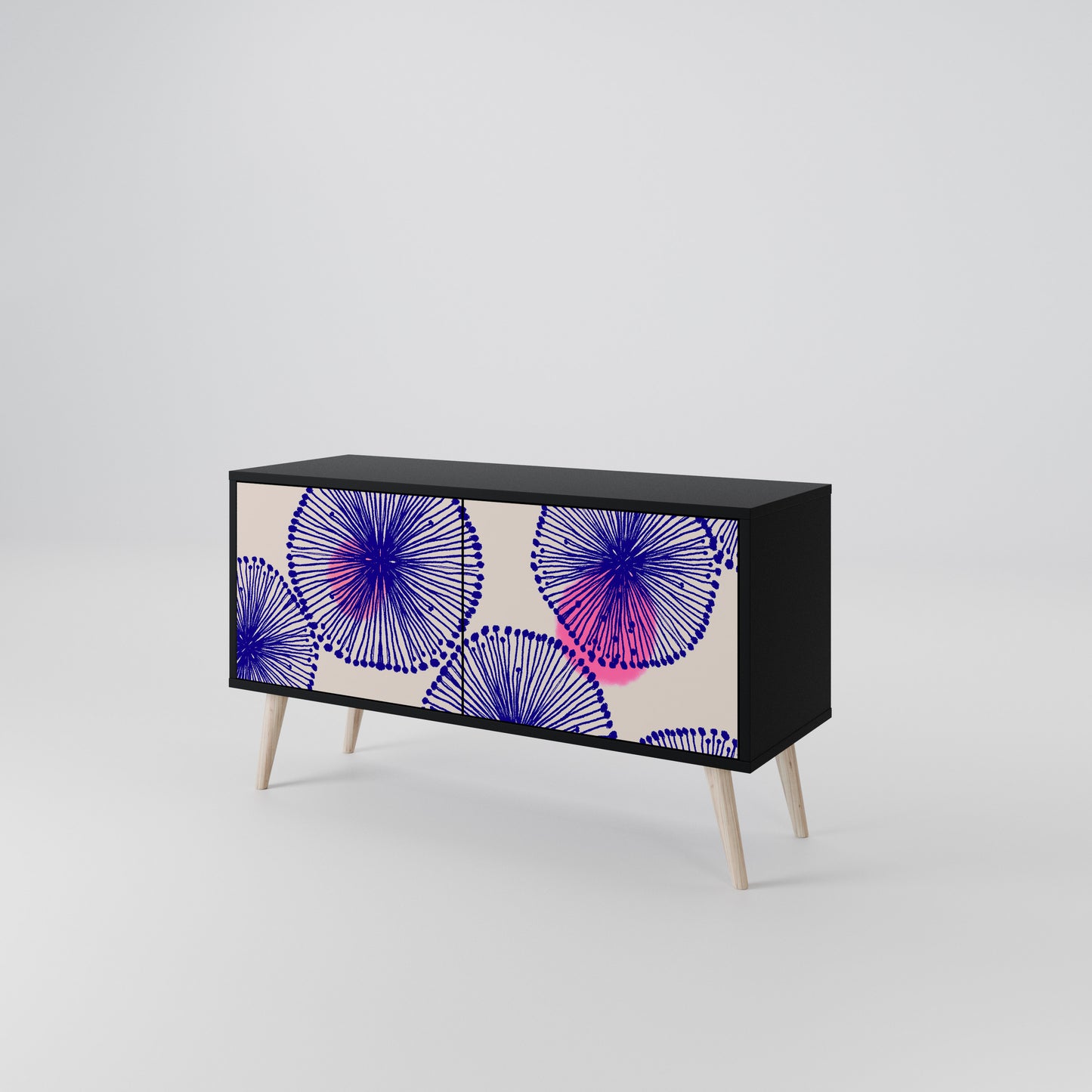MAGIC NATURE Mueble de TV Compacto de 2 puertas