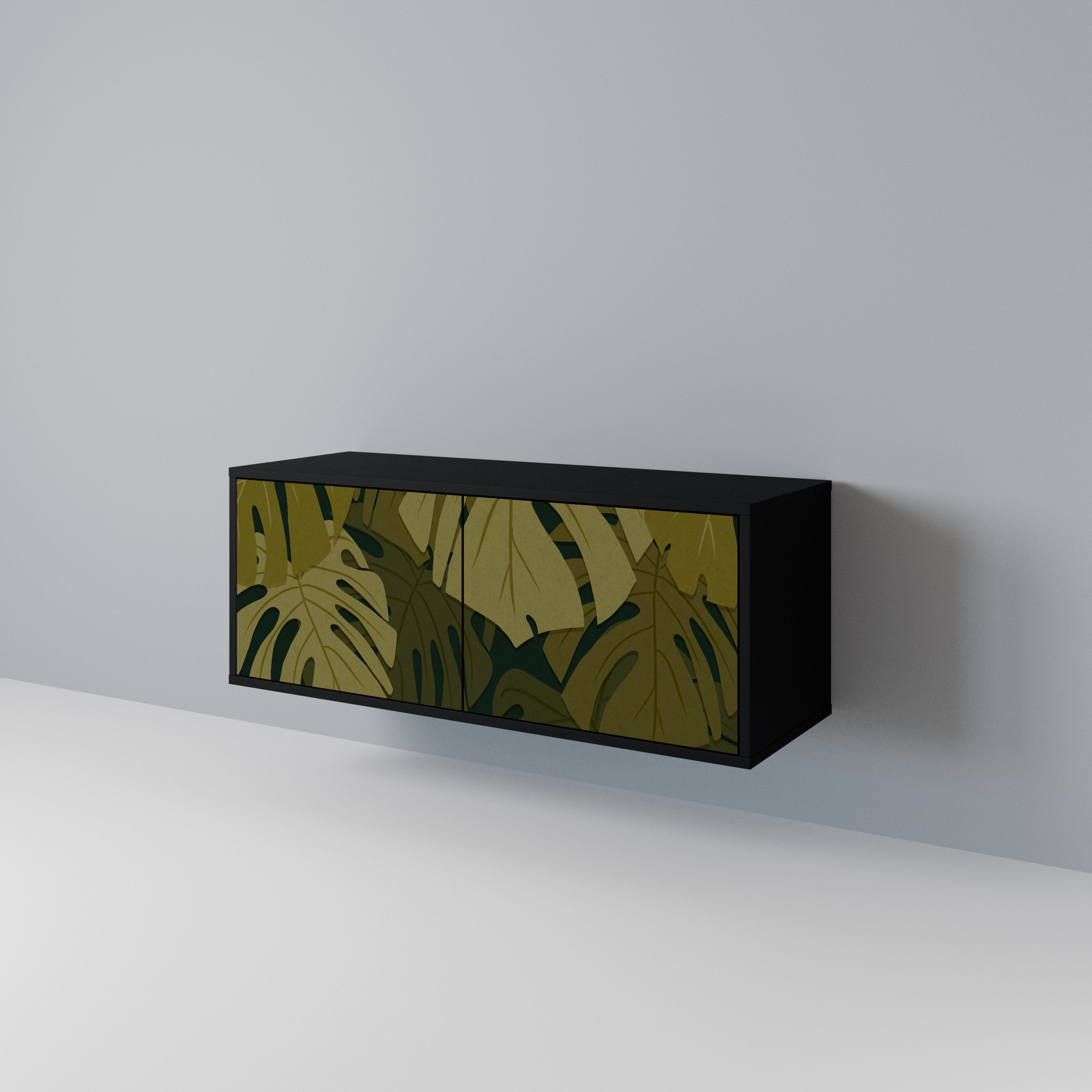 TROPICAL BEAUTY Mueble de TV Compacto de 2 puertas