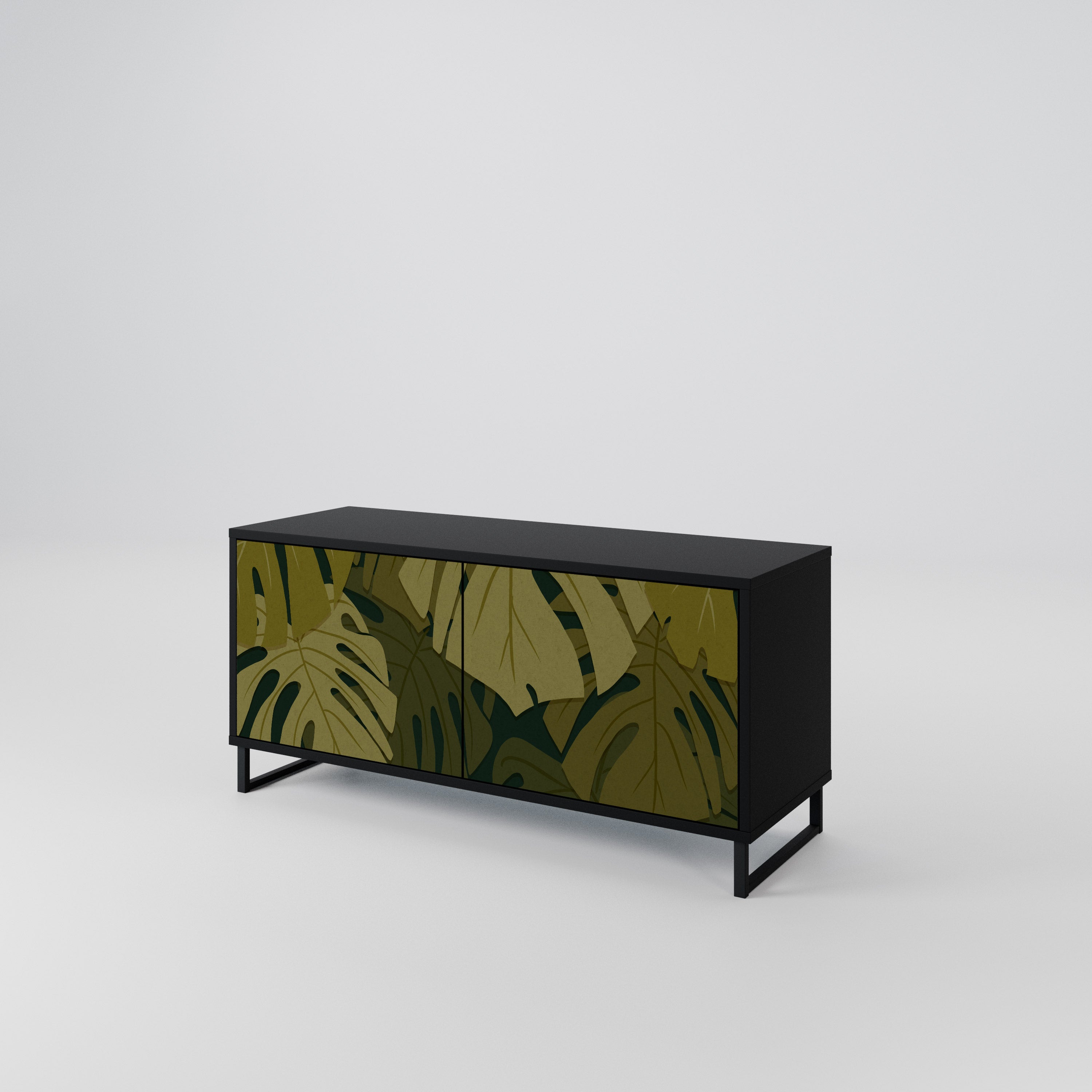 TROPICAL BEAUTY Mueble de TV Compacto de 2 puertas