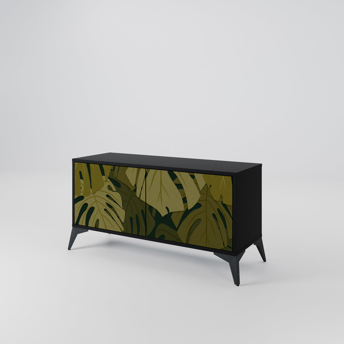TROPICAL BEAUTY Mueble de TV Compacto de 2 puertas