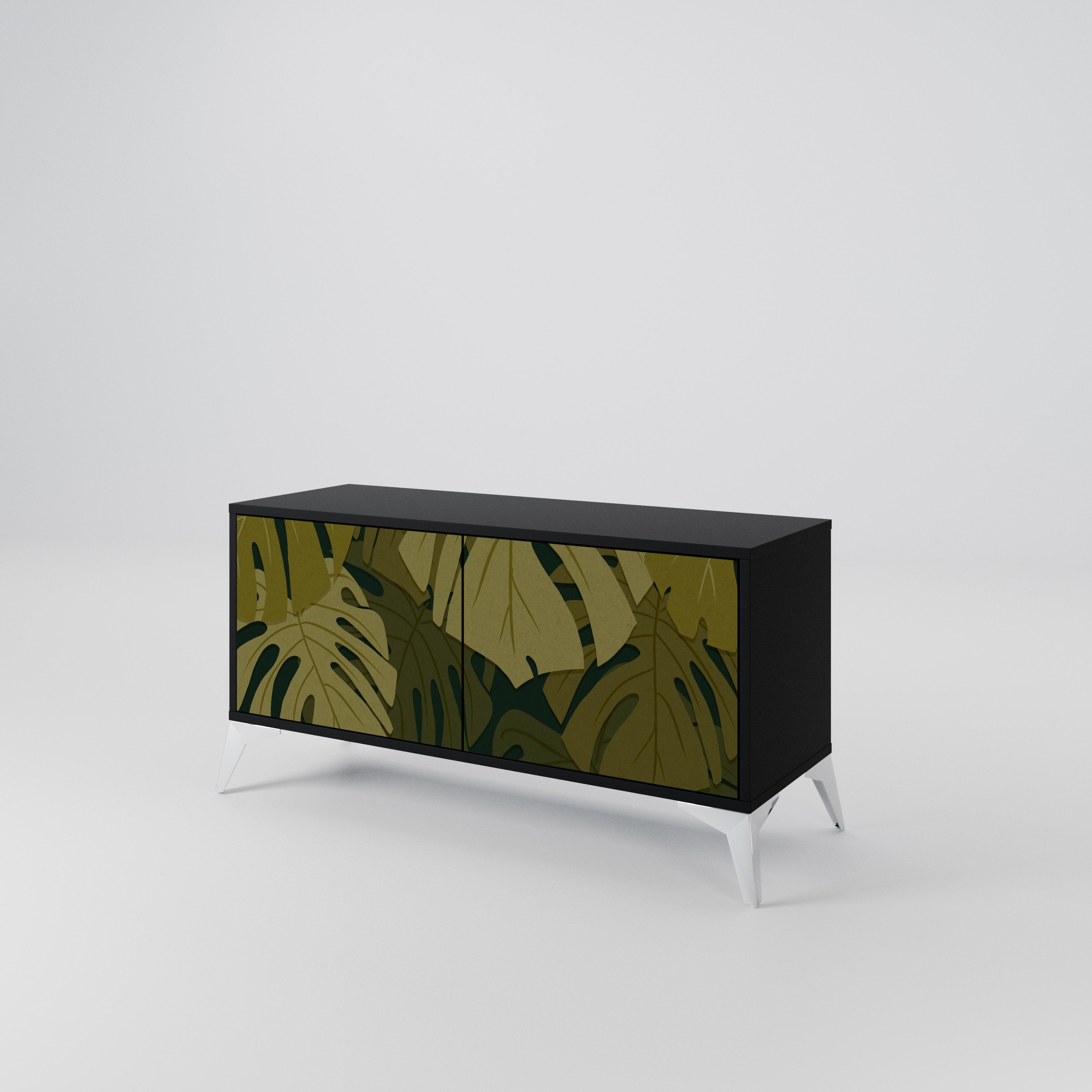 TROPICAL BEAUTY Mueble de TV Compacto de 2 puertas