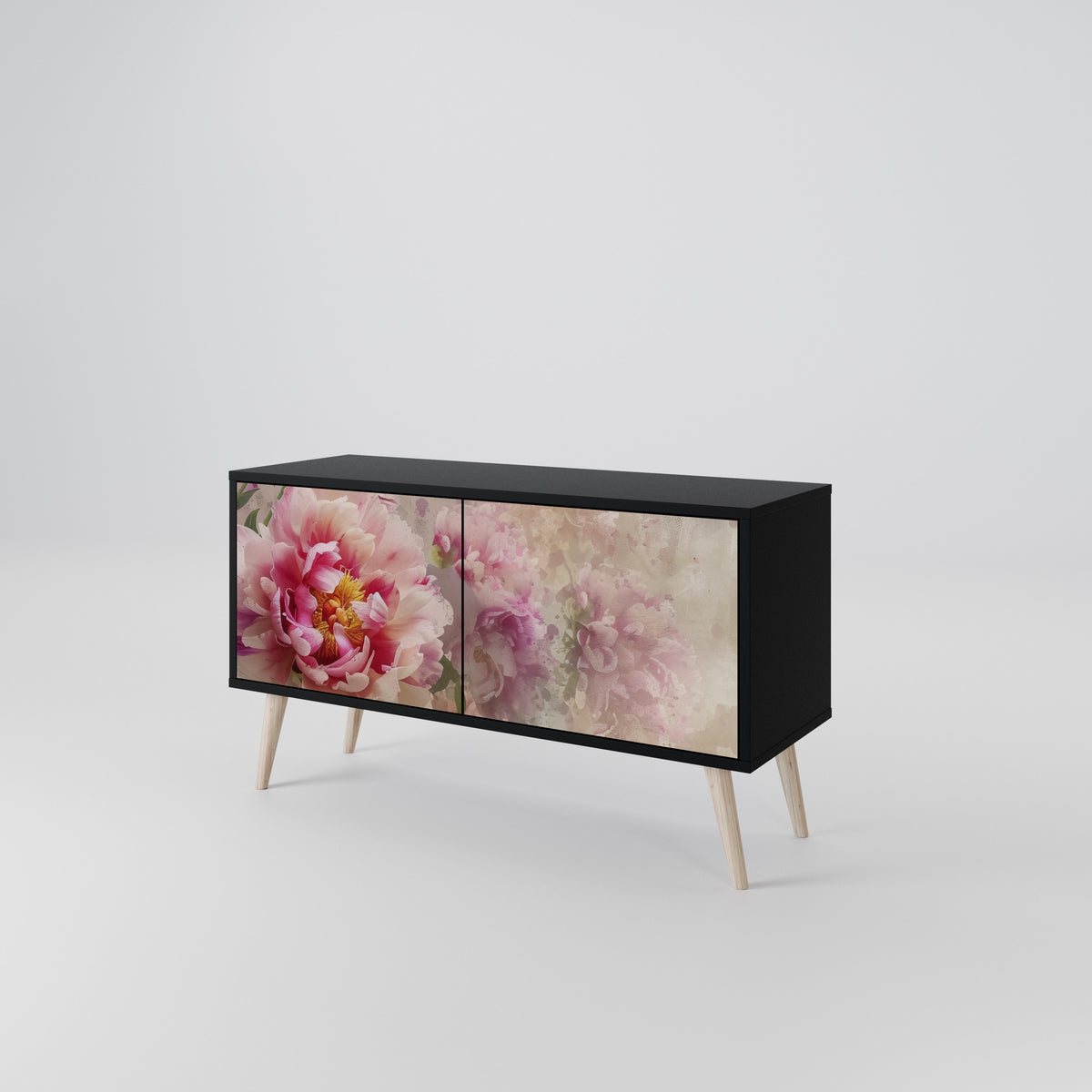 PEONY WHISPER Mueble de TV Compacto de 2 puertas