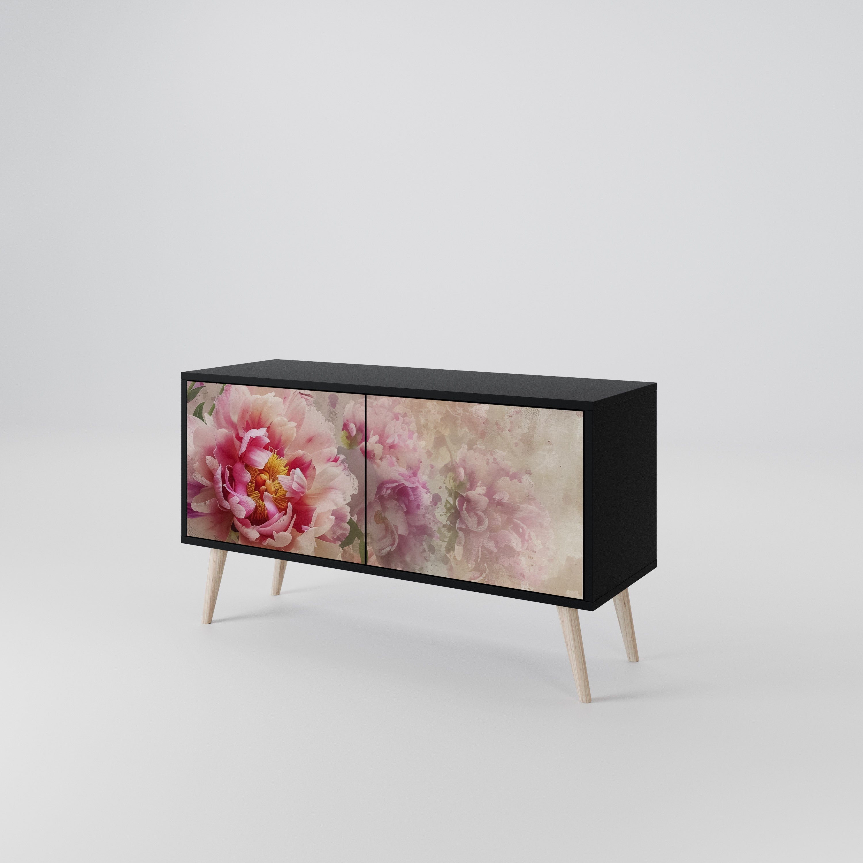 PEONY WHISPER Mueble de TV Compacto de 2 puertas