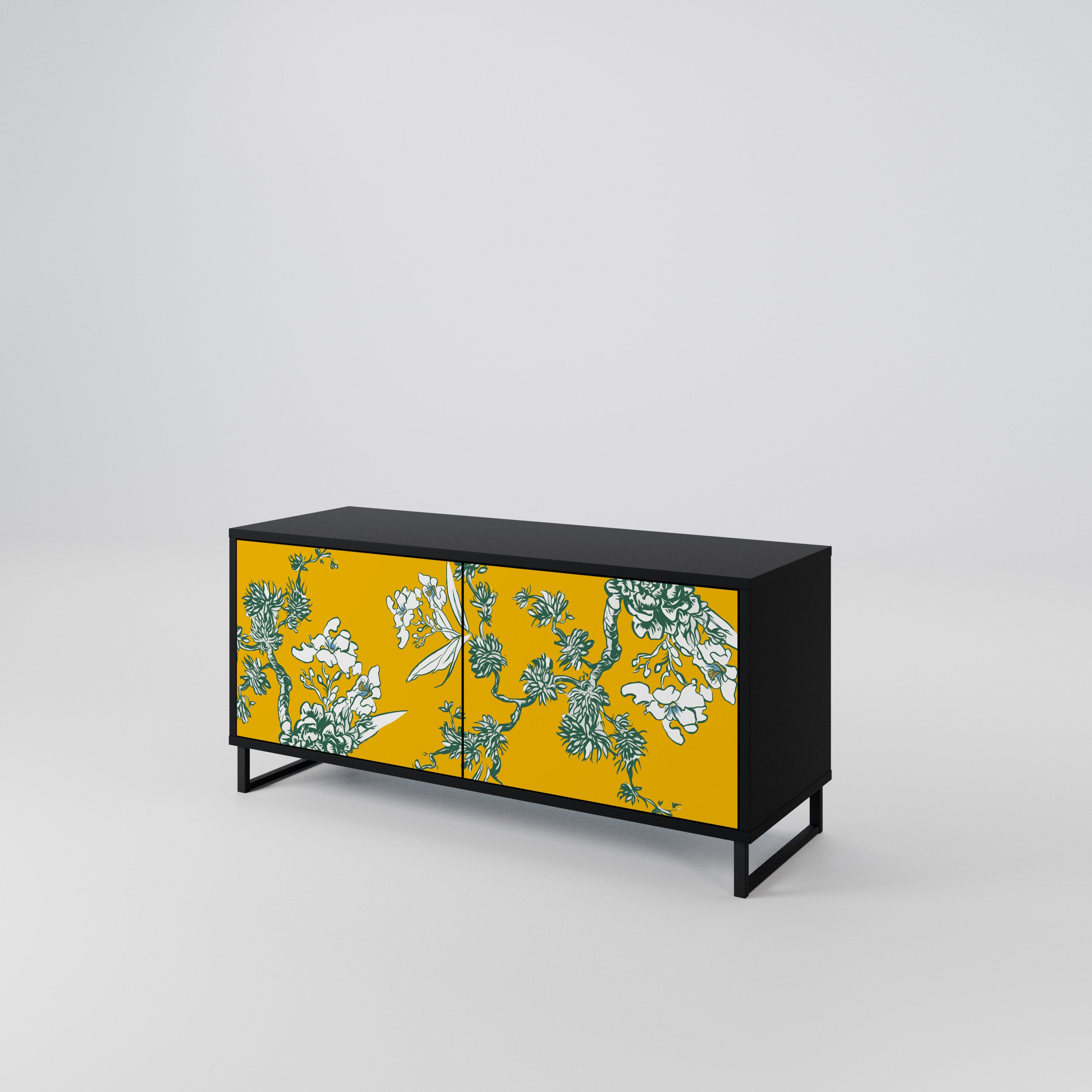 YELLOW CHINOISERIE Mueble de TV Compacto de 2 puertas