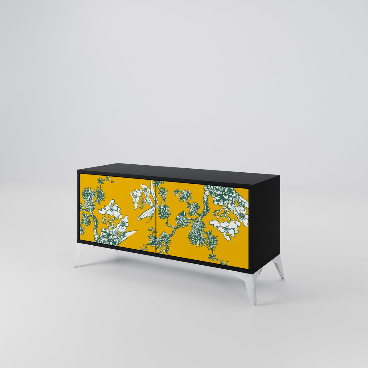 YELLOW CHINOISERIE Mueble de TV Compacto de 2 puertas