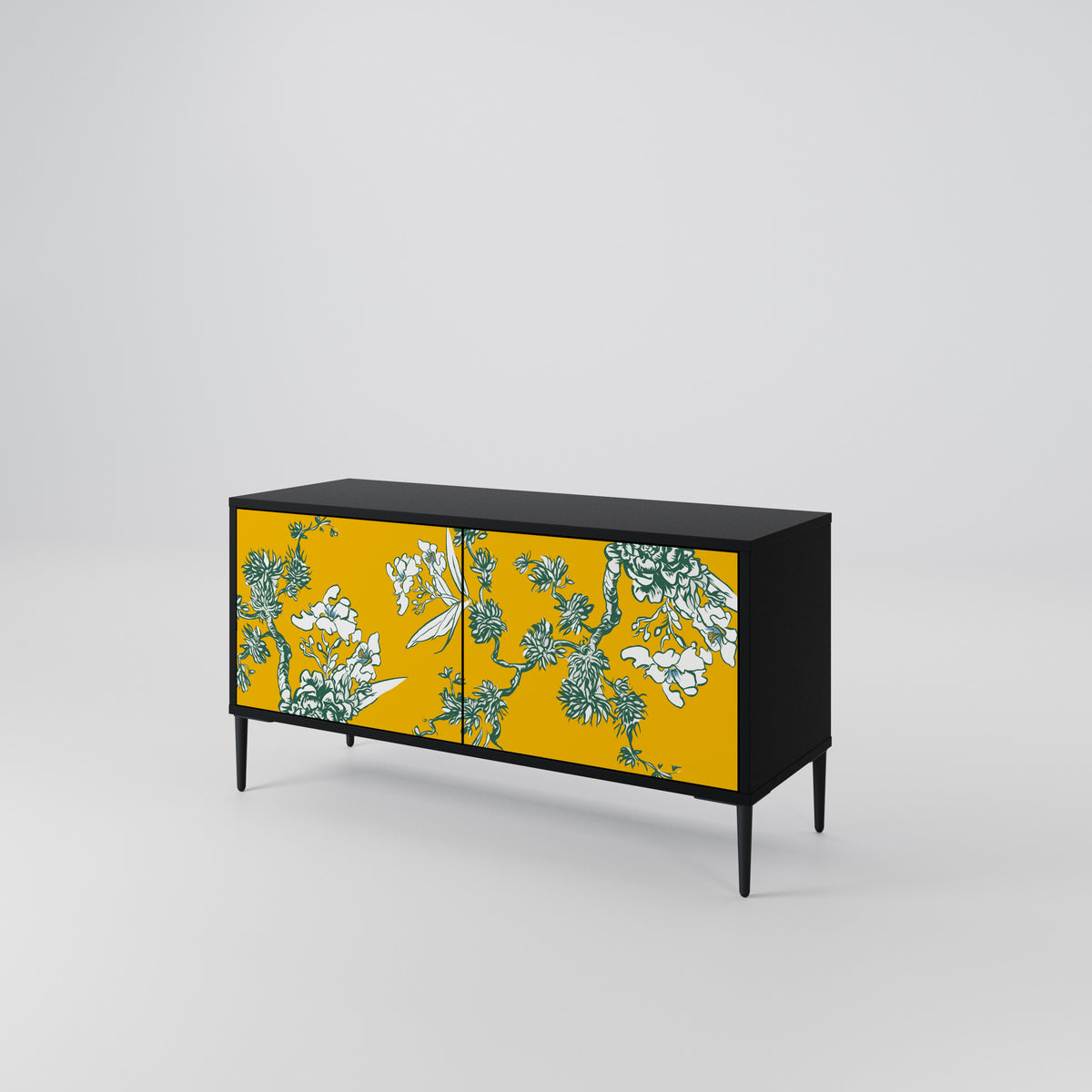 YELLOW CHINOISERIE Mueble de TV Compacto de 2 puertas