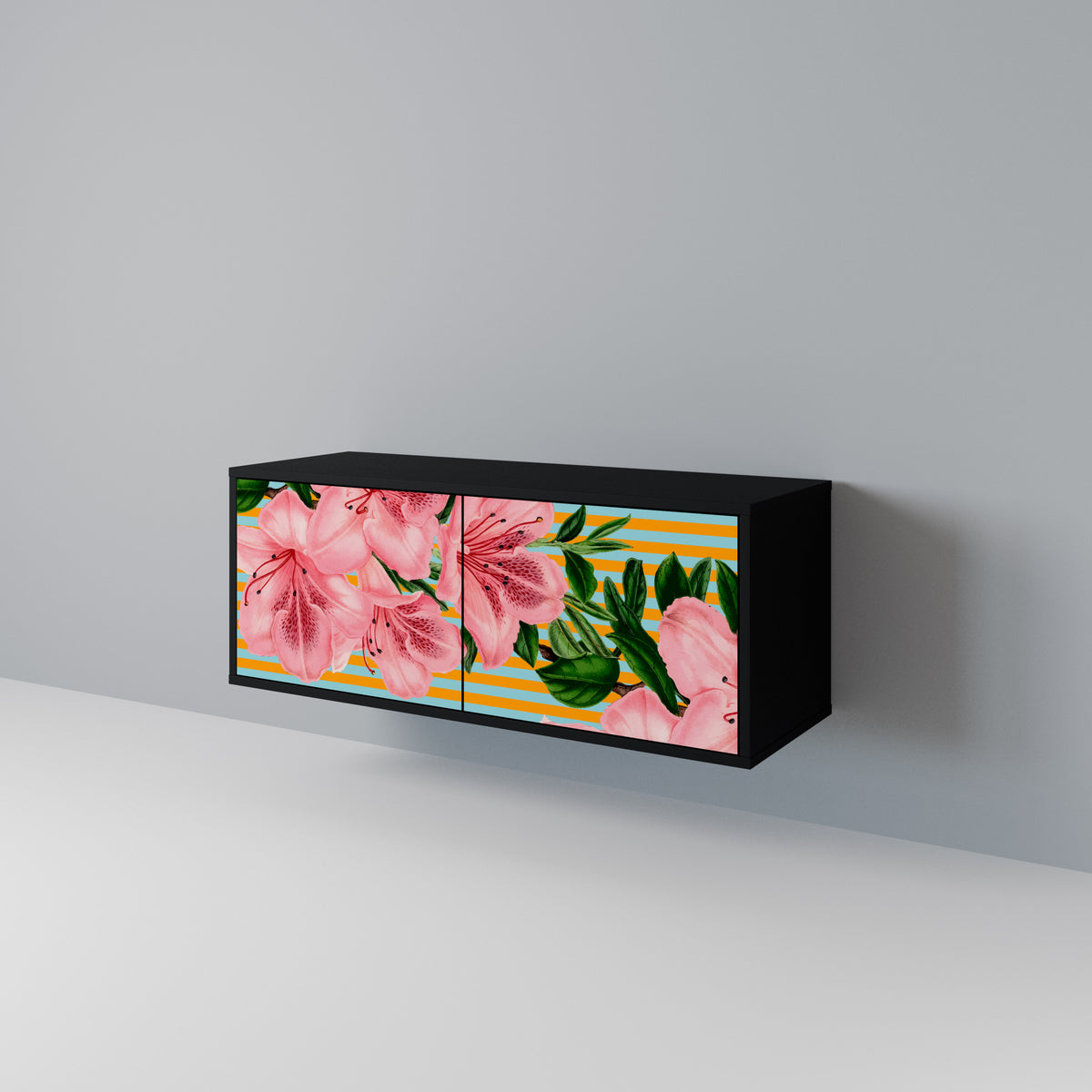 FRAGILE BEAUTY Mueble de TV Compacto de 2 puertas