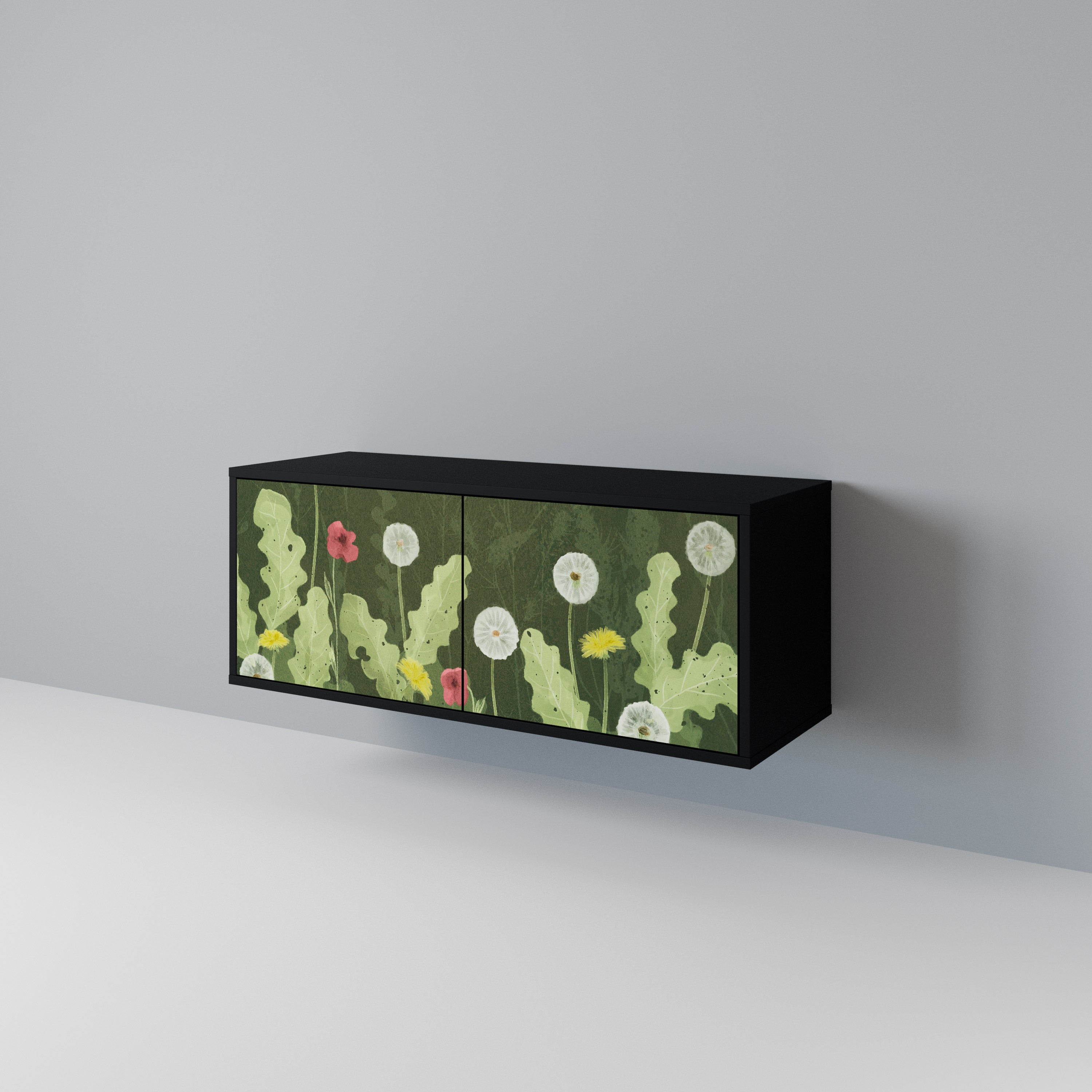 DANDELION AMUSE Mueble de TV Compacto de 2 puertas