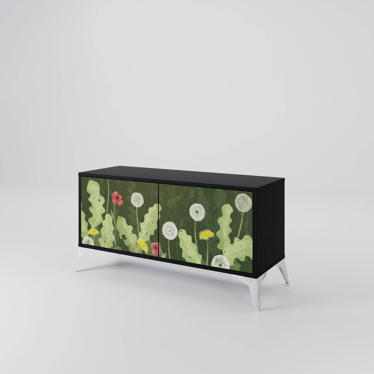 DANDELION AMUSE Mueble de TV Compacto de 2 puertas