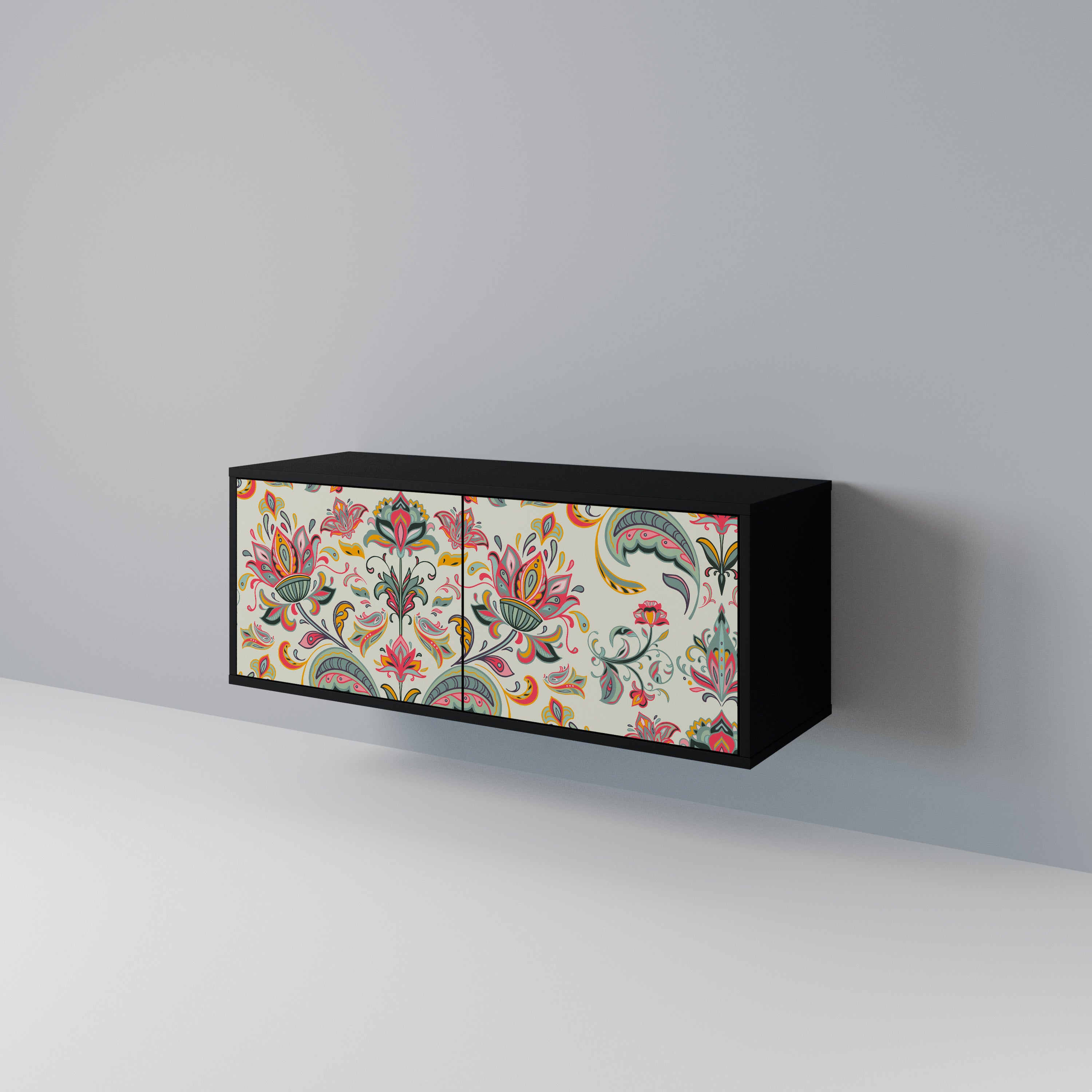 ORGANIC FOLKLORE Mueble de TV Compacto de 2 puertas