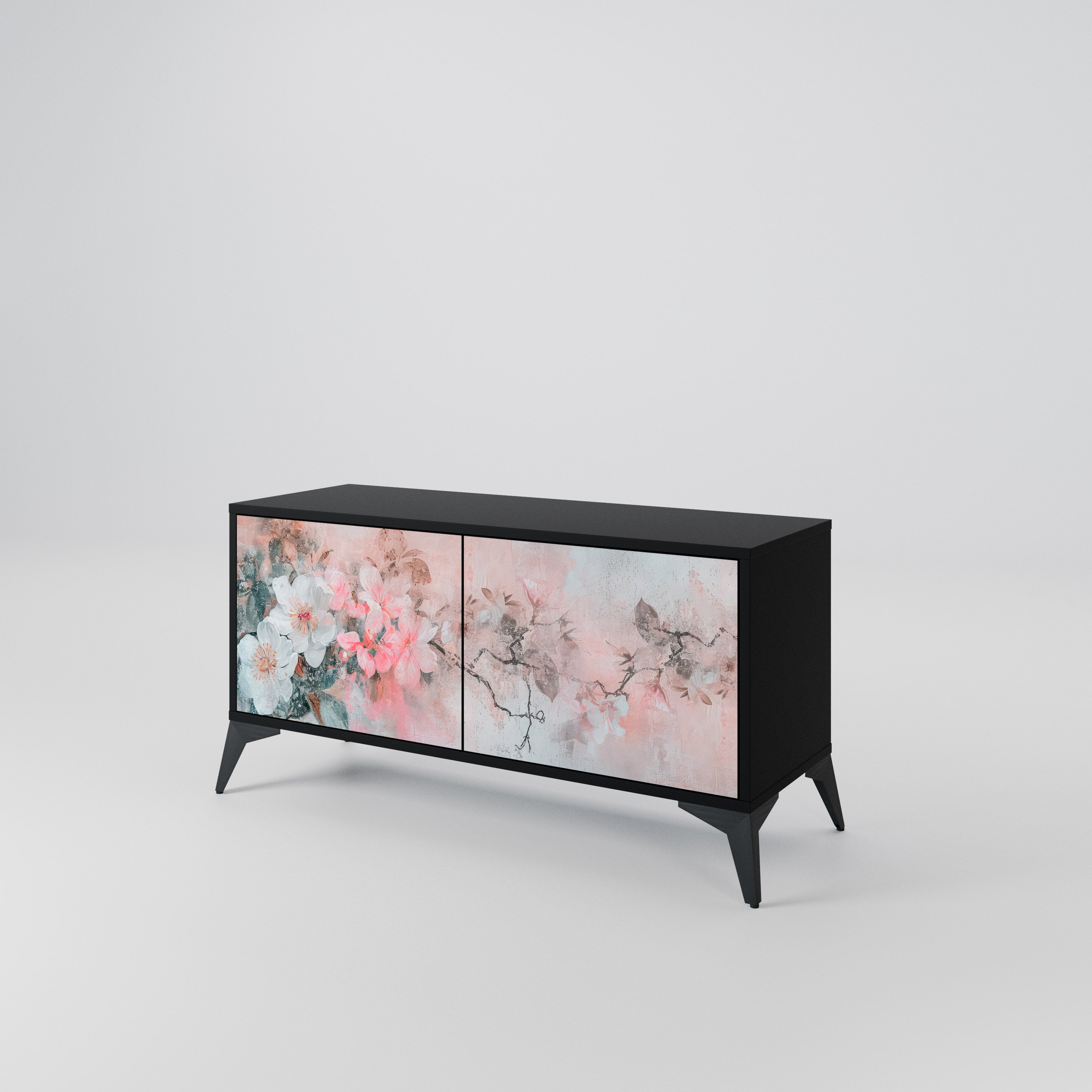 CHERRY BLOSSOM Mueble de TV Compacto de 2 puertas