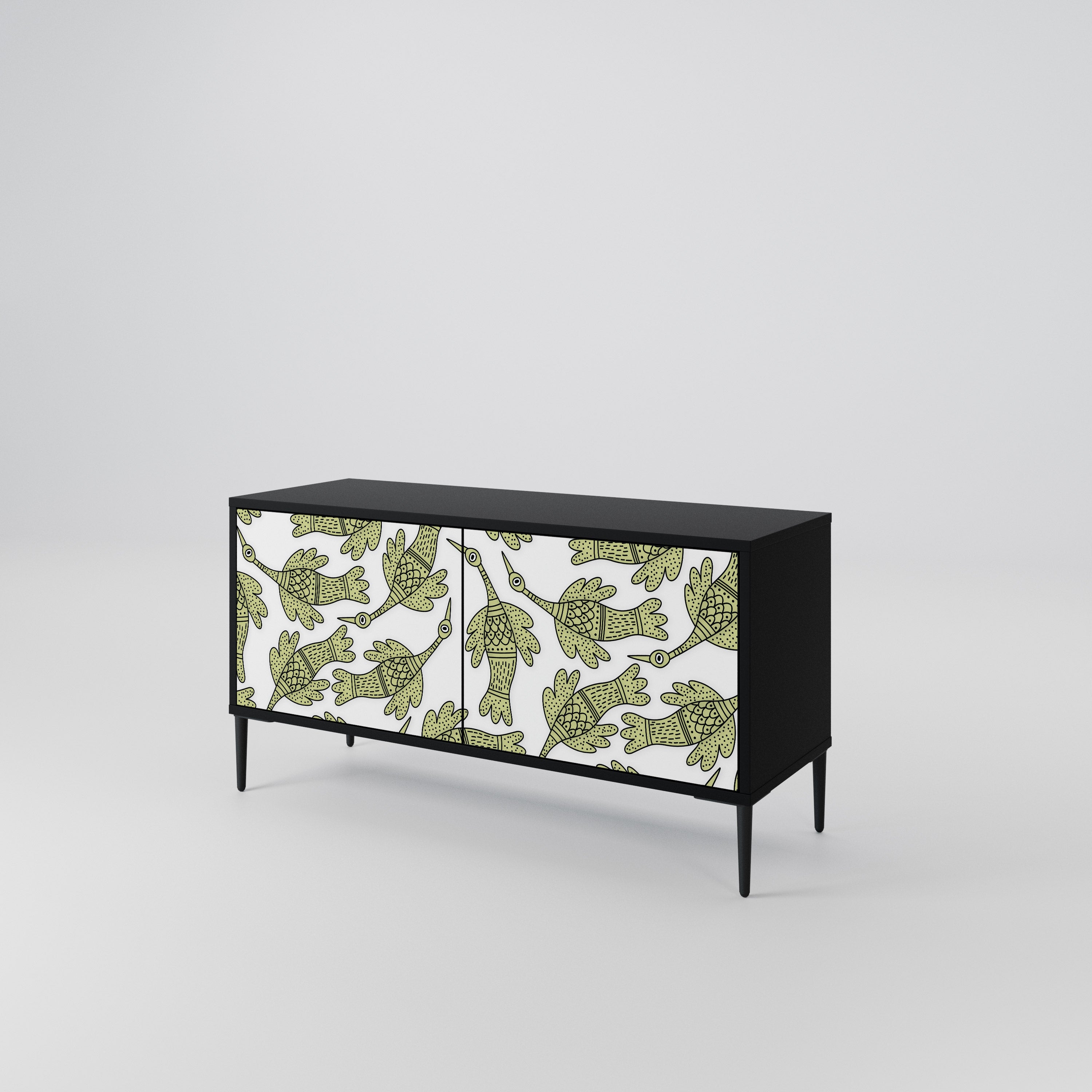 SEEDLING SONGBIRD Mueble de TV Compacto de 2 puertas