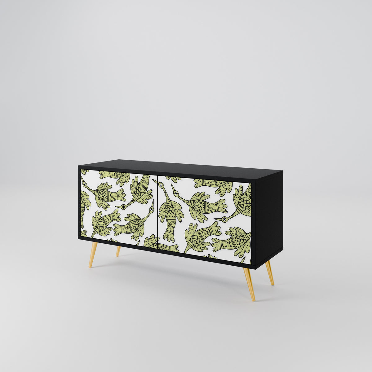 SEEDLING SONGBIRD Mueble de TV Compacto de 2 puertas