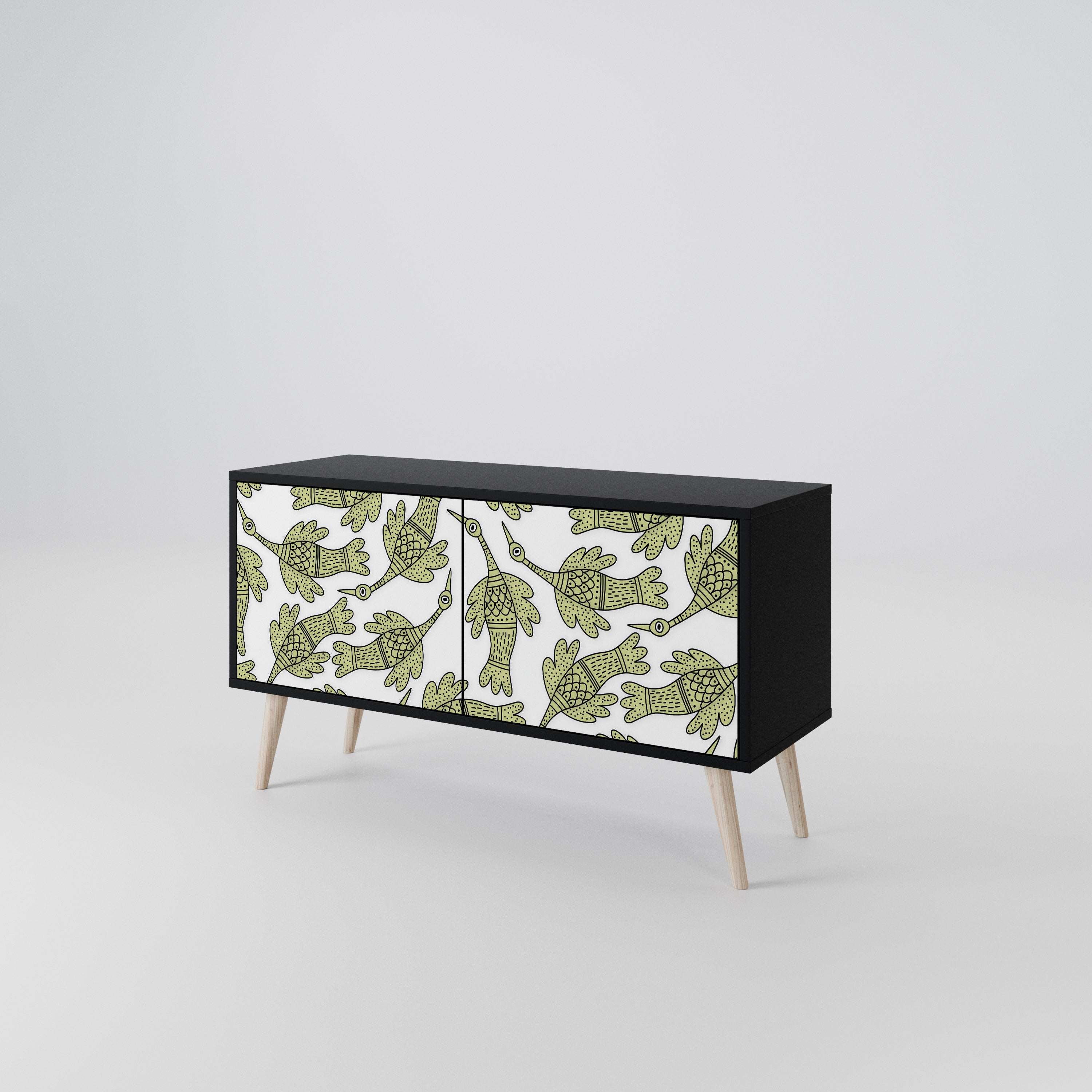 SEEDLING SONGBIRD Mueble de TV Compacto de 2 puertas