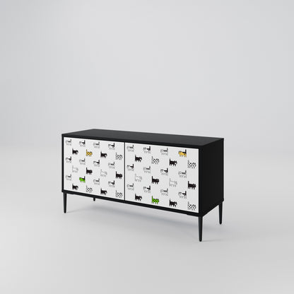 CATS COMPILATION Mueble de TV Compacto de 2 puertas