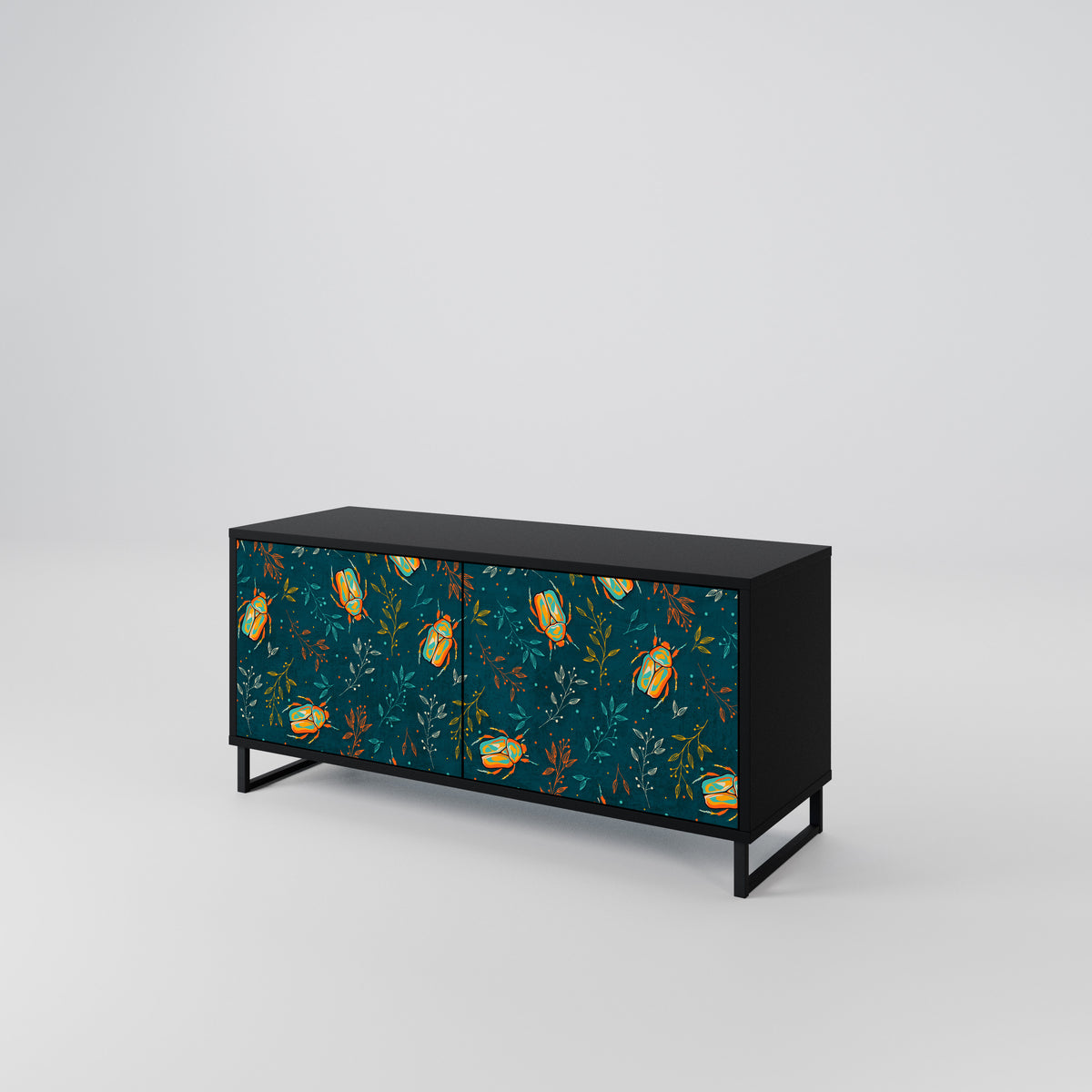 AUTUMN INSECTS Mueble de TV Compacto de 2 puertas