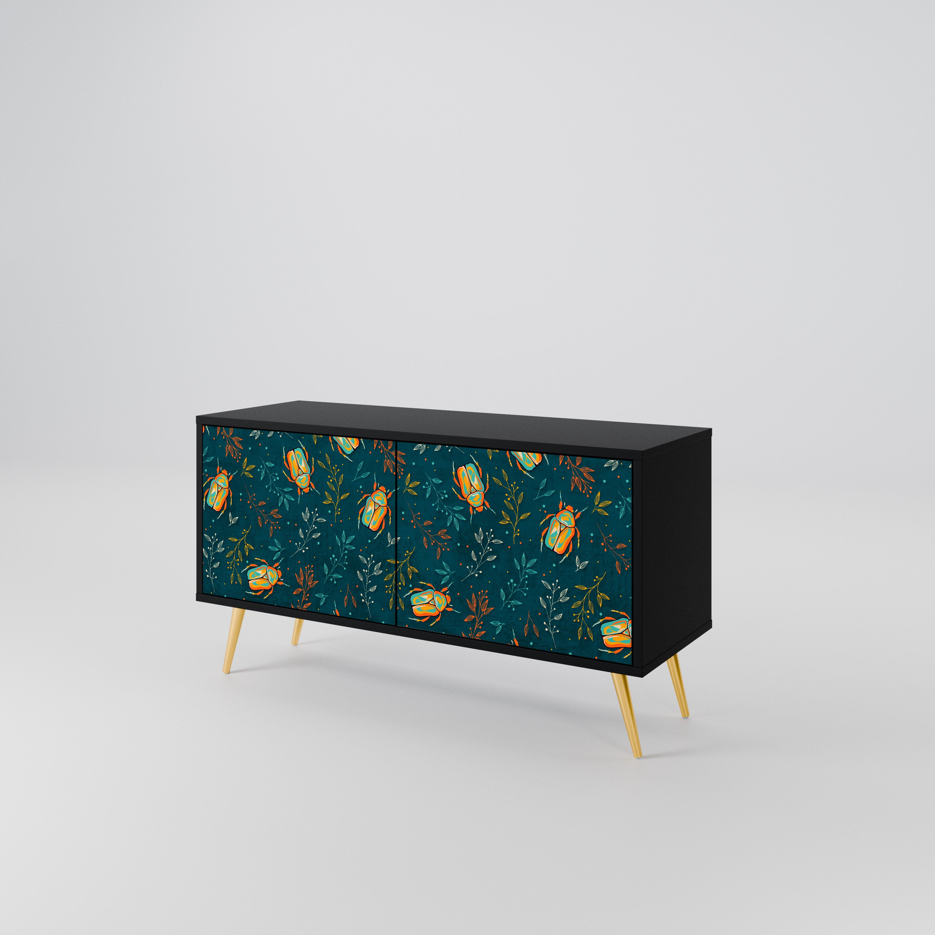 AUTUMN INSECTS Mueble de TV Compacto de 2 puertas