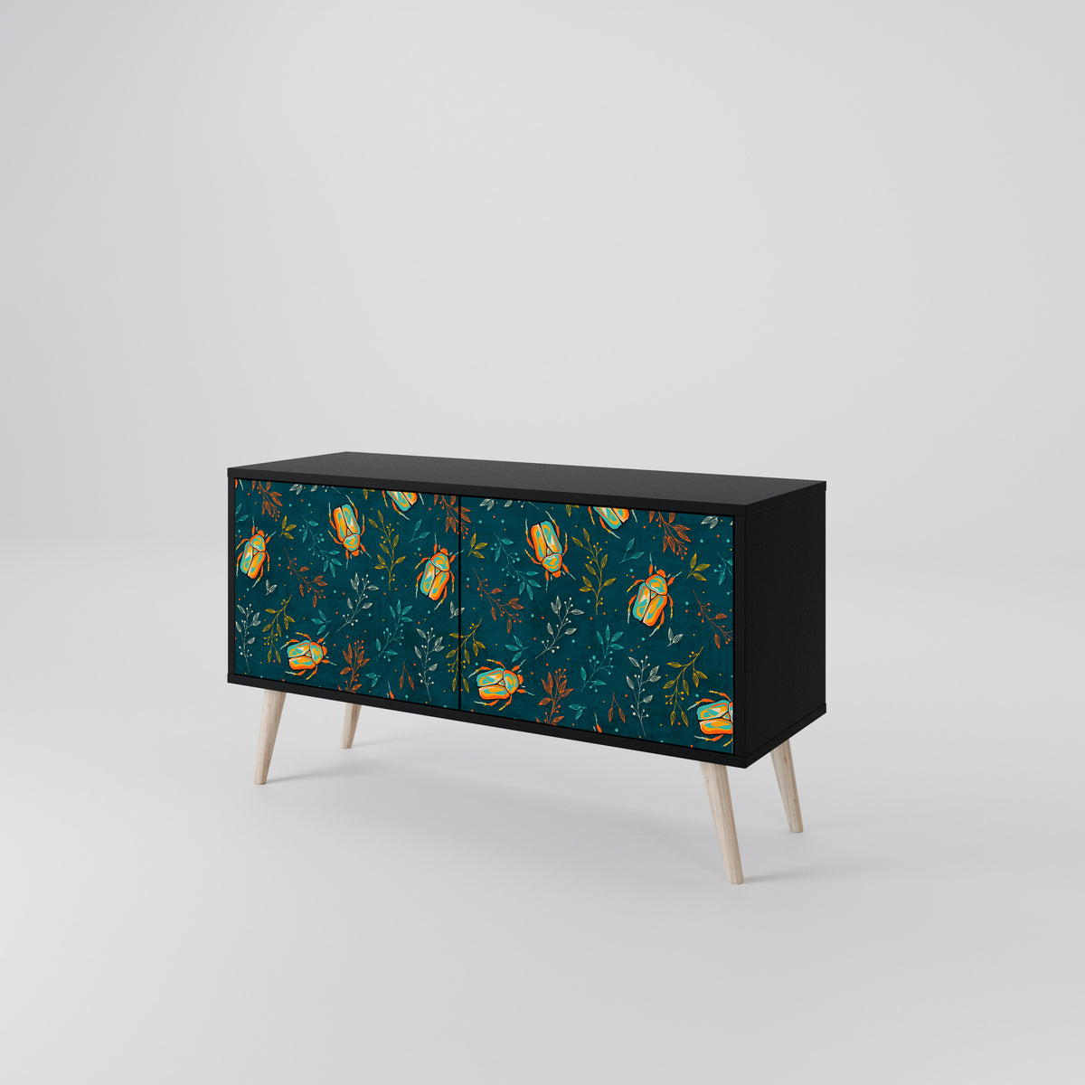 AUTUMN INSECTS Mueble de TV Compacto de 2 puertas