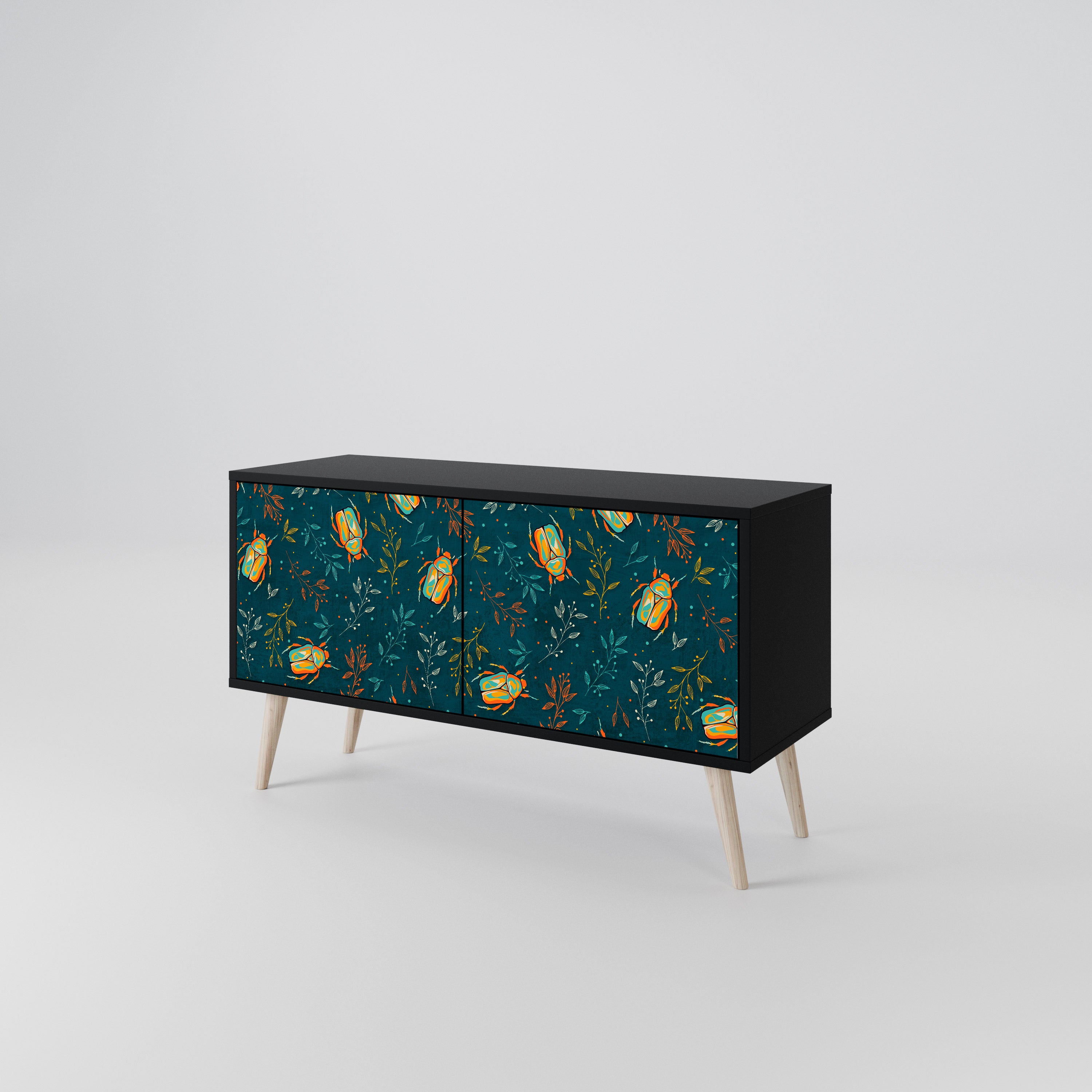 AUTUMN INSECTS Mueble de TV Compacto de 2 puertas