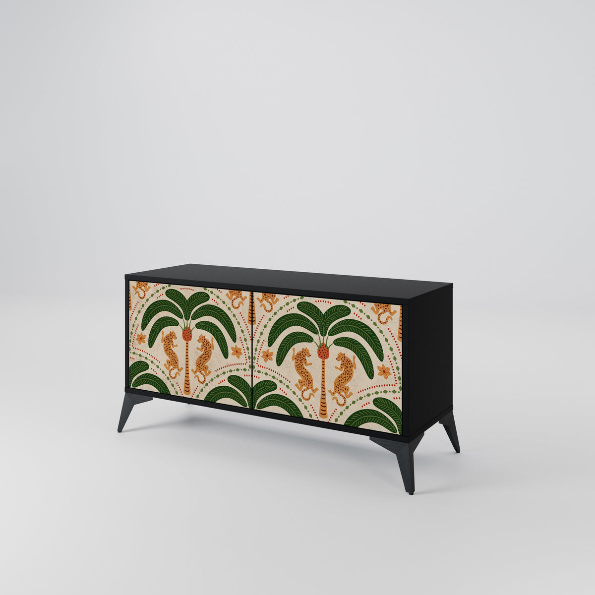 DANCING PREDATORS Mueble de TV Compacto de 2 puertas