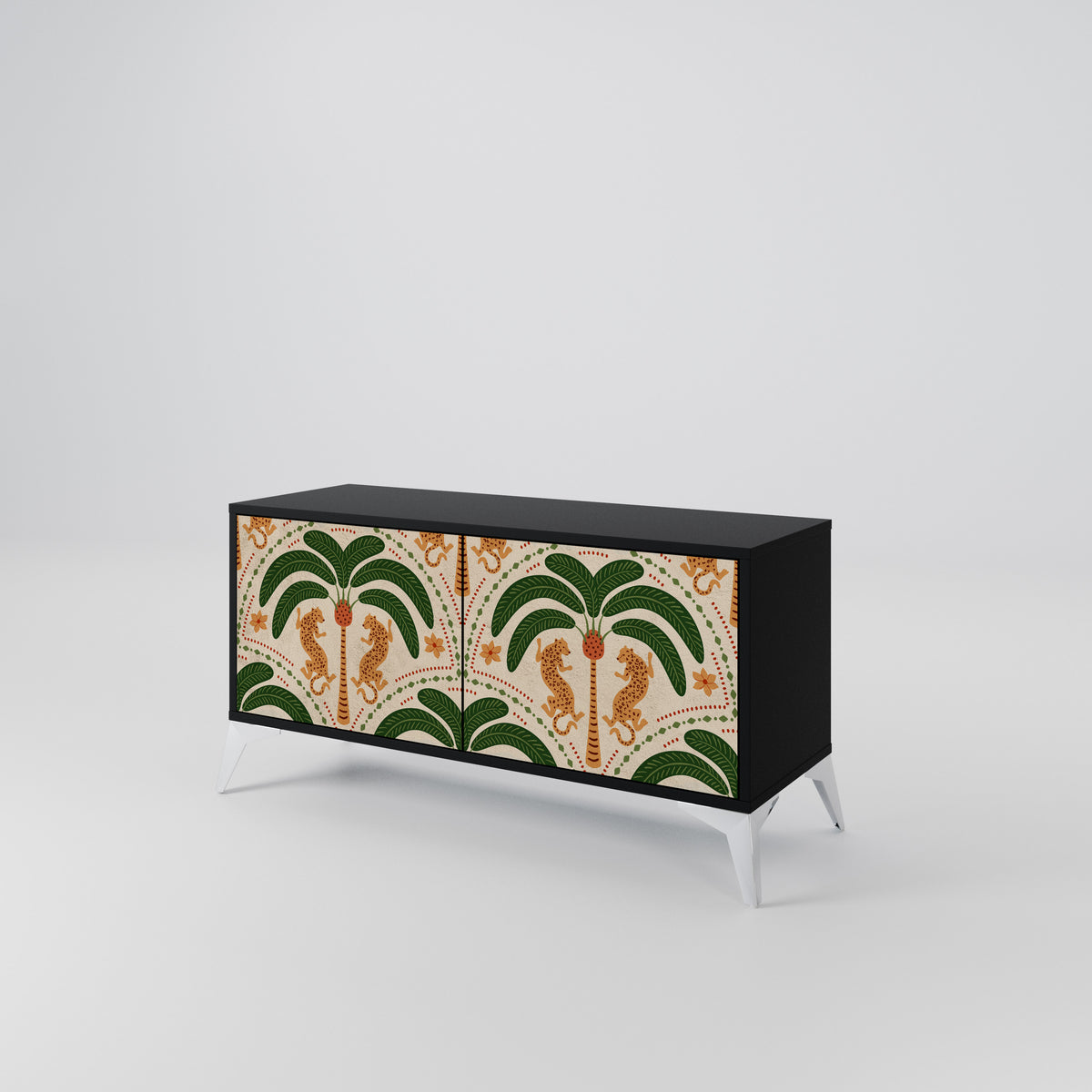 DANCING PREDATORS Mueble de TV Compacto de 2 puertas