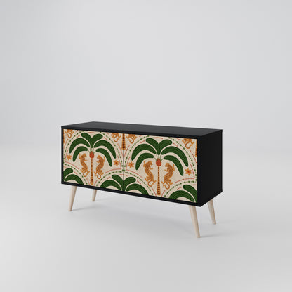 DANCING PREDATORS Mueble de TV Compacto de 2 puertas