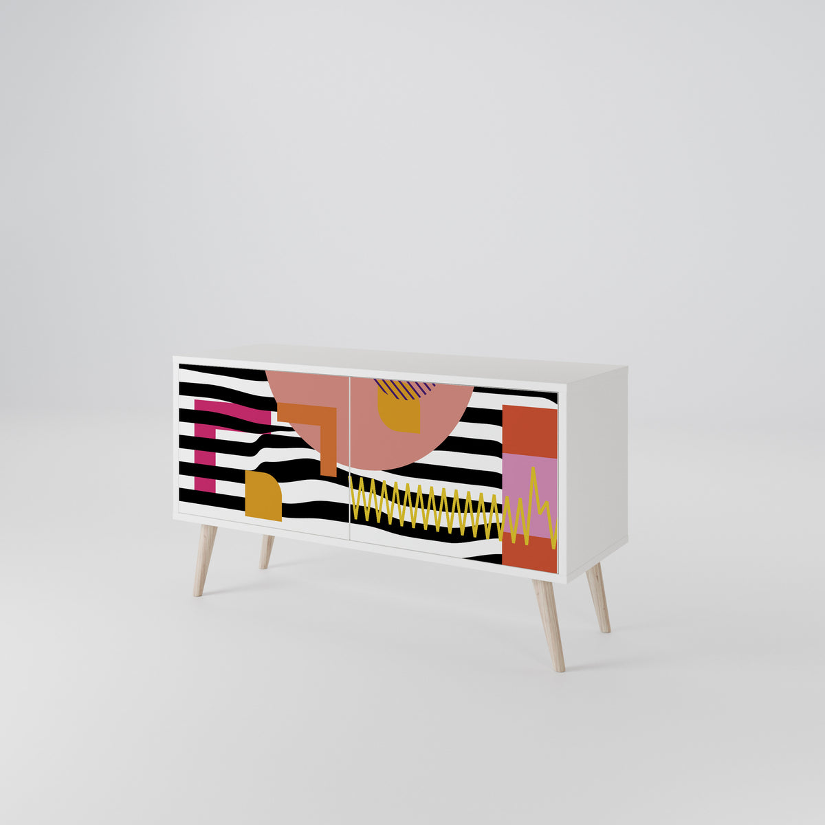 CHROMATIC ABSTRACT Mueble de TV Compacto de 2 puertas