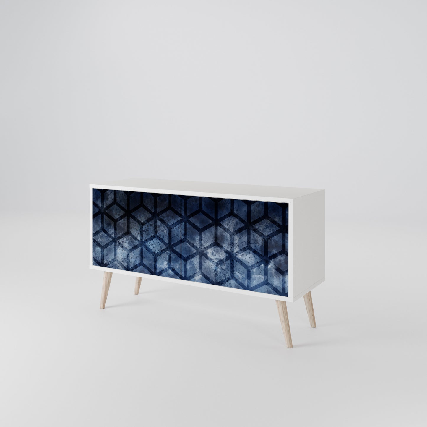CUBIC MIST Mueble de TV Compacto de 2 puertas