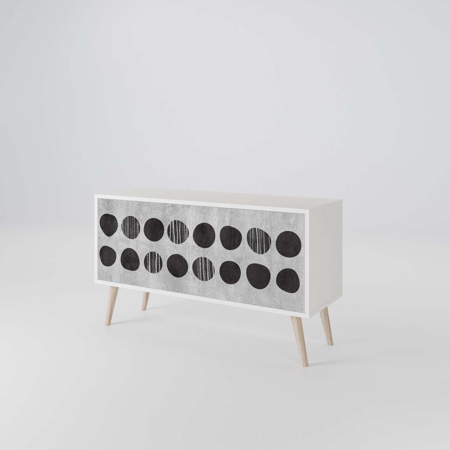 GHOSTLY GRADIENTS Mueble de TV Compacto de 2 puertas