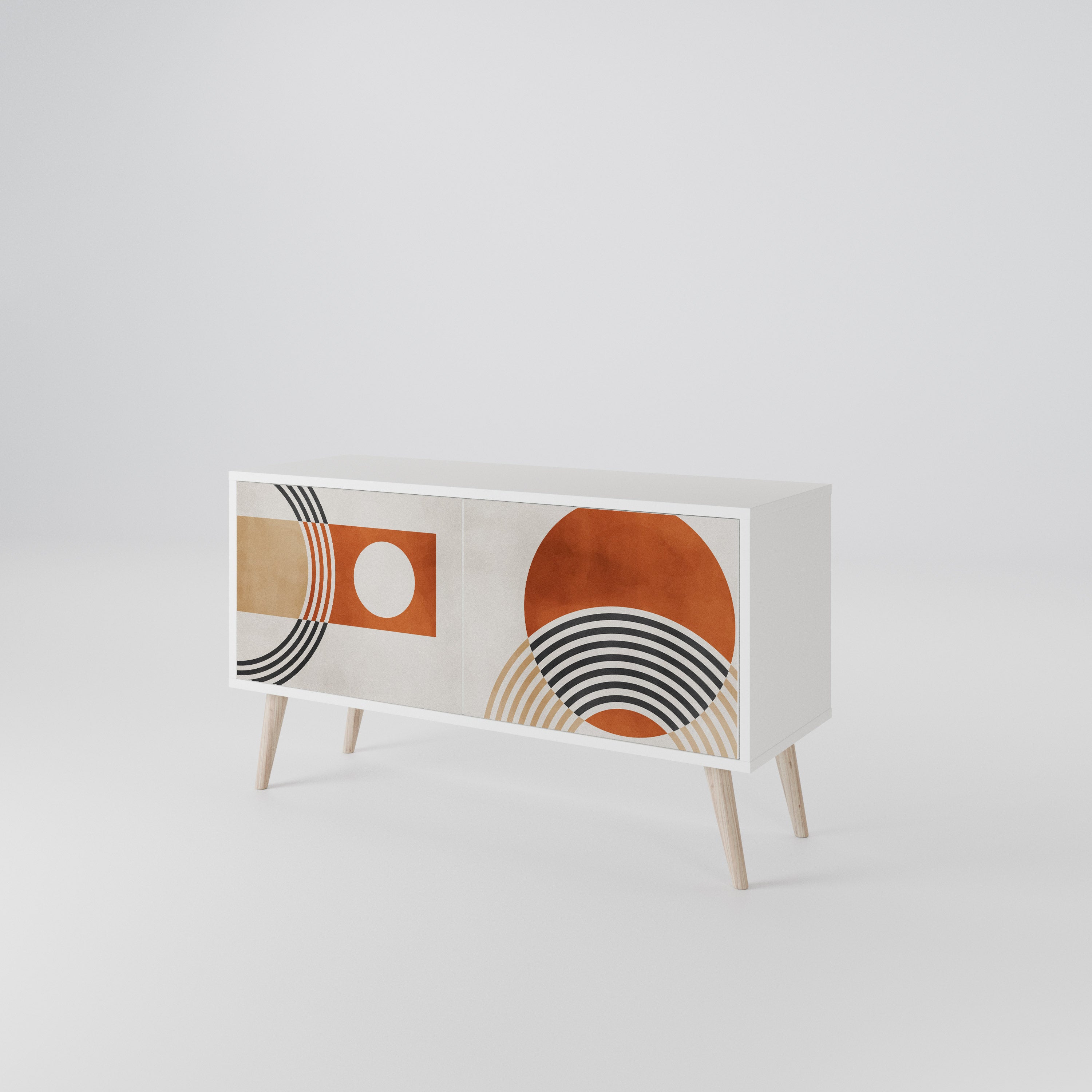 SPACE AROUND Mueble de TV Compacto de 2 puertas