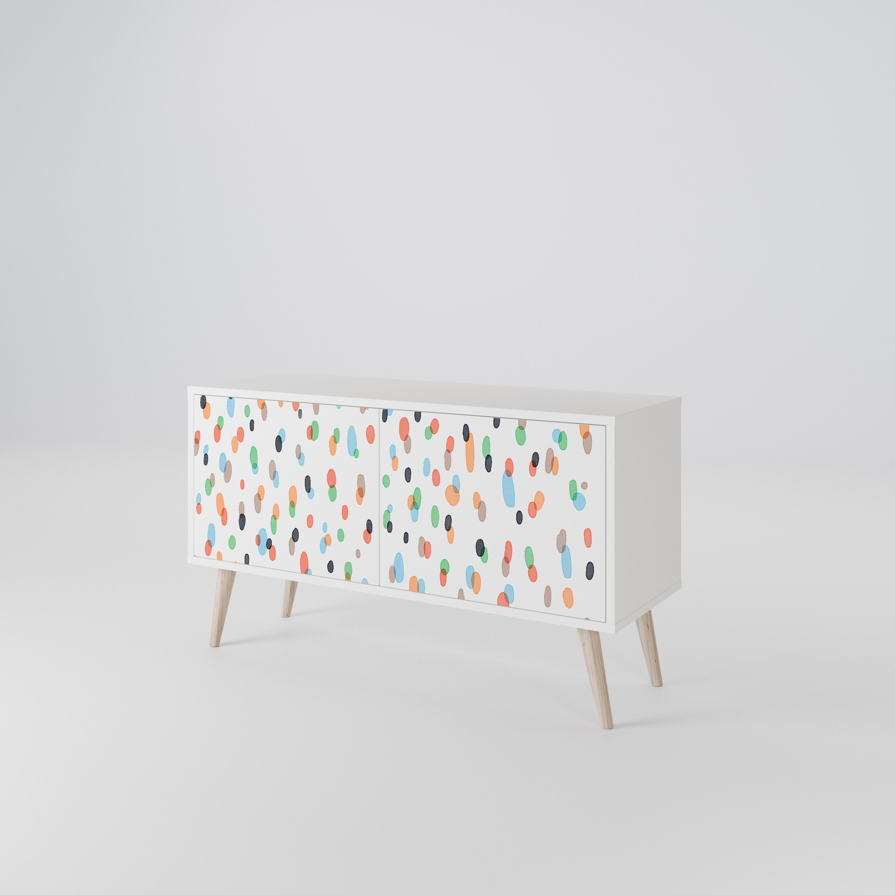 ENERGETIC SPOTS Mueble de TV Compacto de 2 puertas