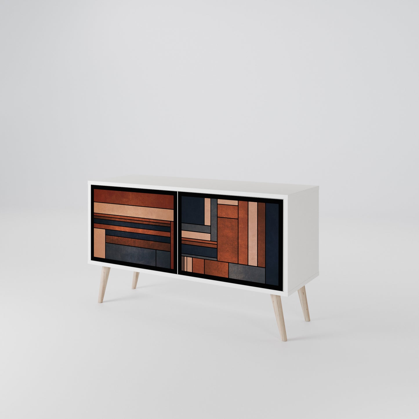 INTREPID FORMATION Mueble de TV Compacto de 2 puertas