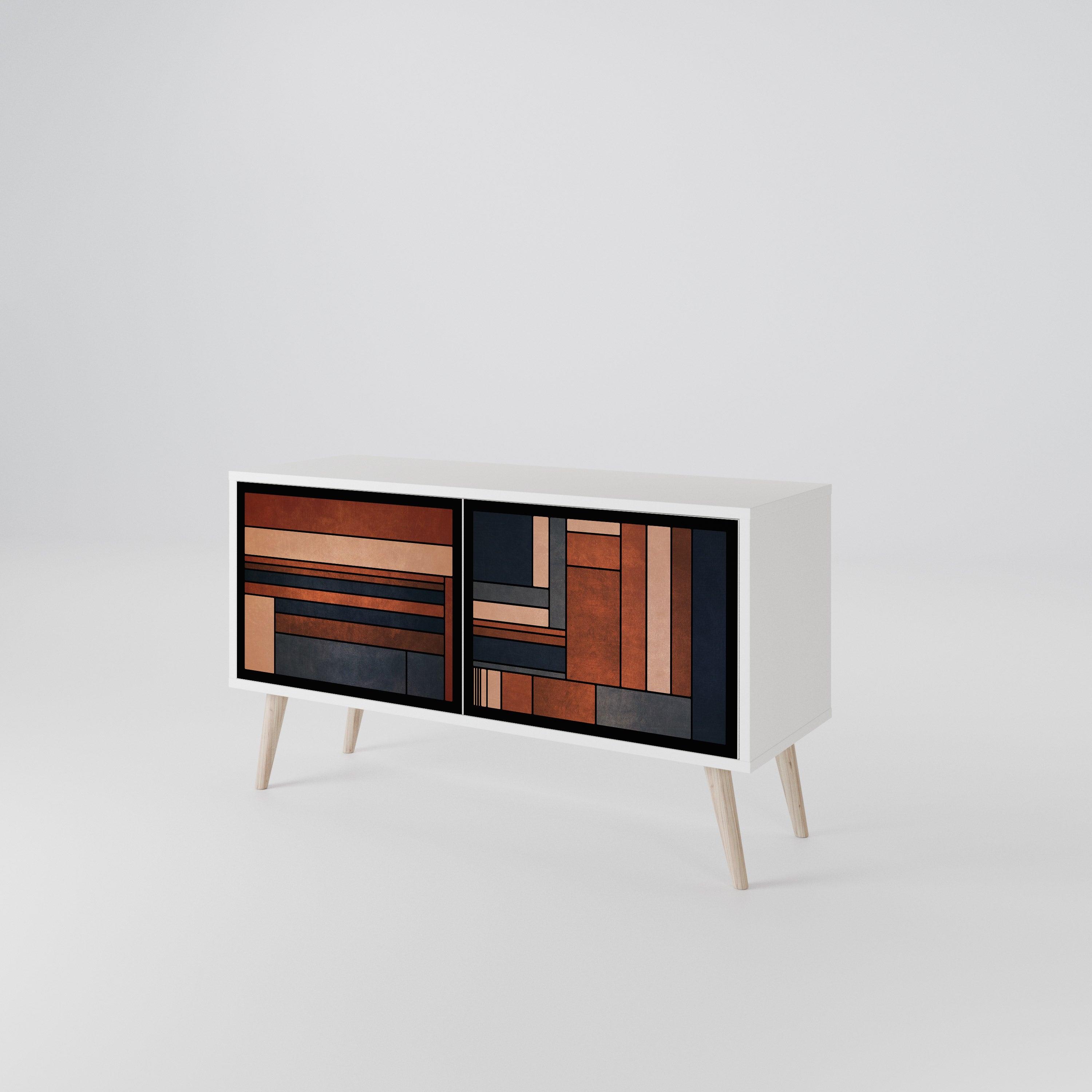 INTREPID FORMATION Mueble de TV Compacto de 2 puertas
