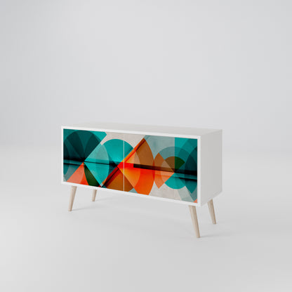 CIRCULAR RHAPSODY Mueble de TV Compacto de 2 puertas