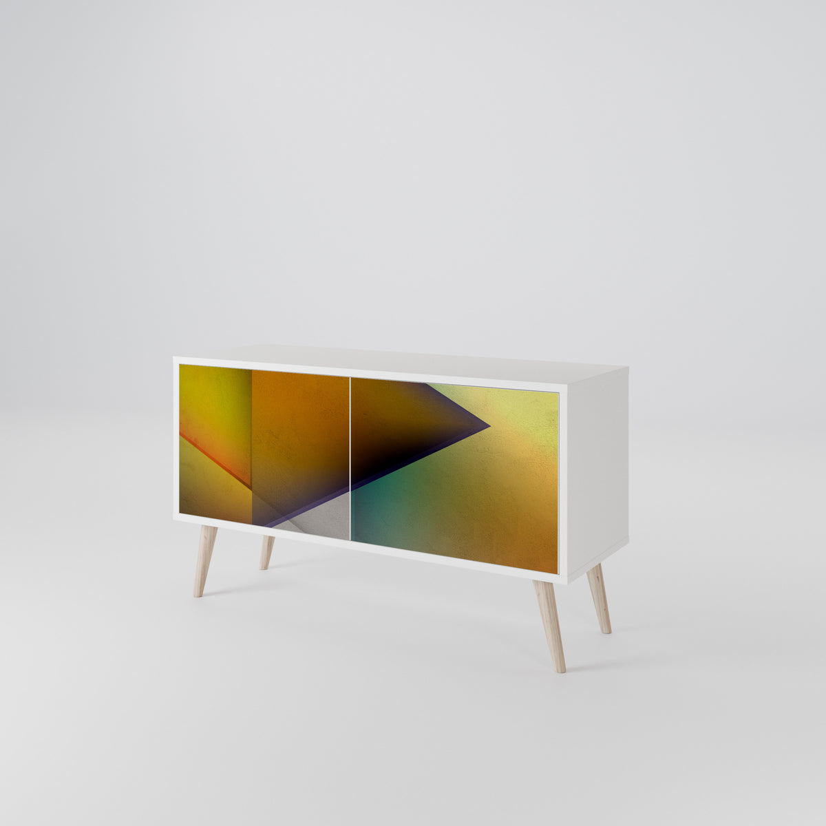 PIERCING SHARPNESS Mueble de TV Compacto de 2 puertas