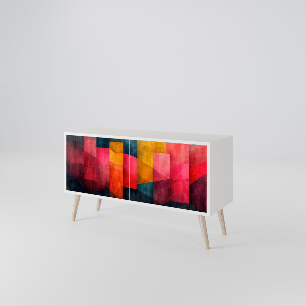 COLORFUL SOUNDS Mueble de TV Compacto de 2 puertas