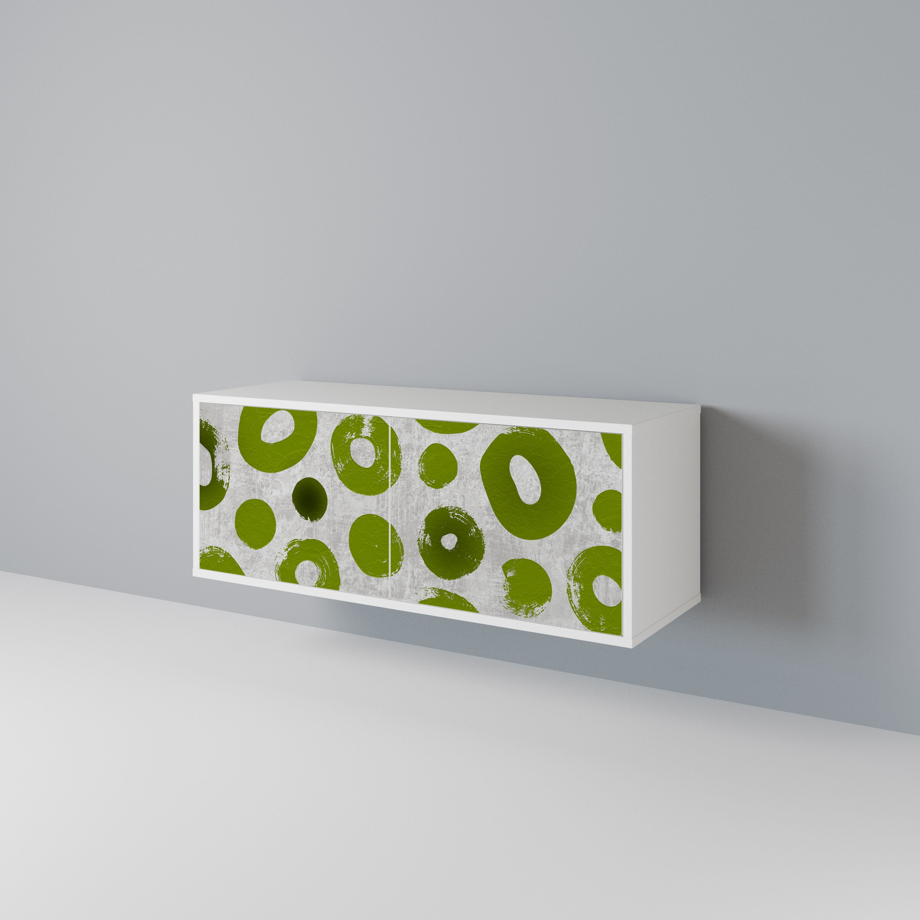 GREEN RHAPSODY Mueble de TV Compacto de 2 puertas