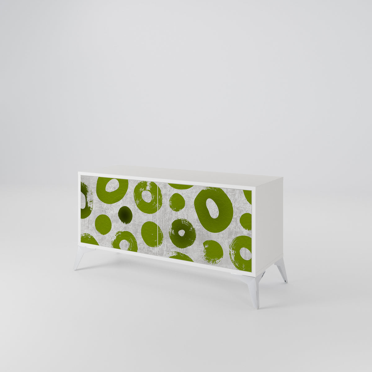 GREEN RHAPSODY Mueble de TV Compacto de 2 puertas