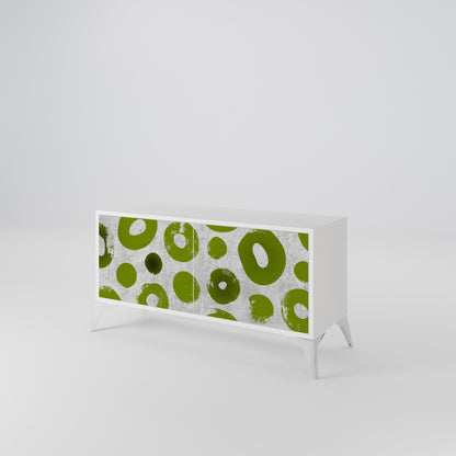 GREEN RHAPSODY Mueble de TV Compacto de 2 puertas