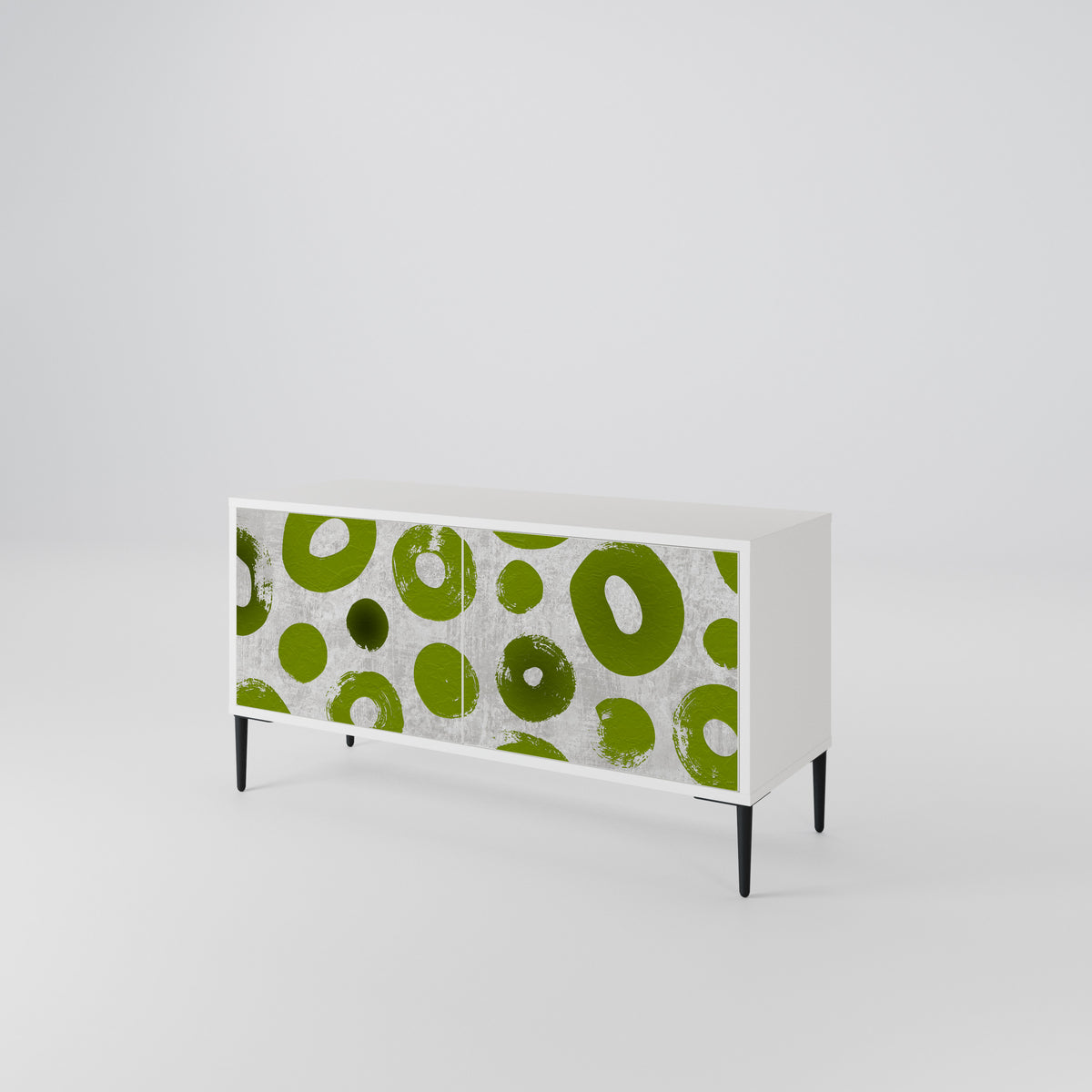 GREEN RHAPSODY Mueble de TV Compacto de 2 puertas