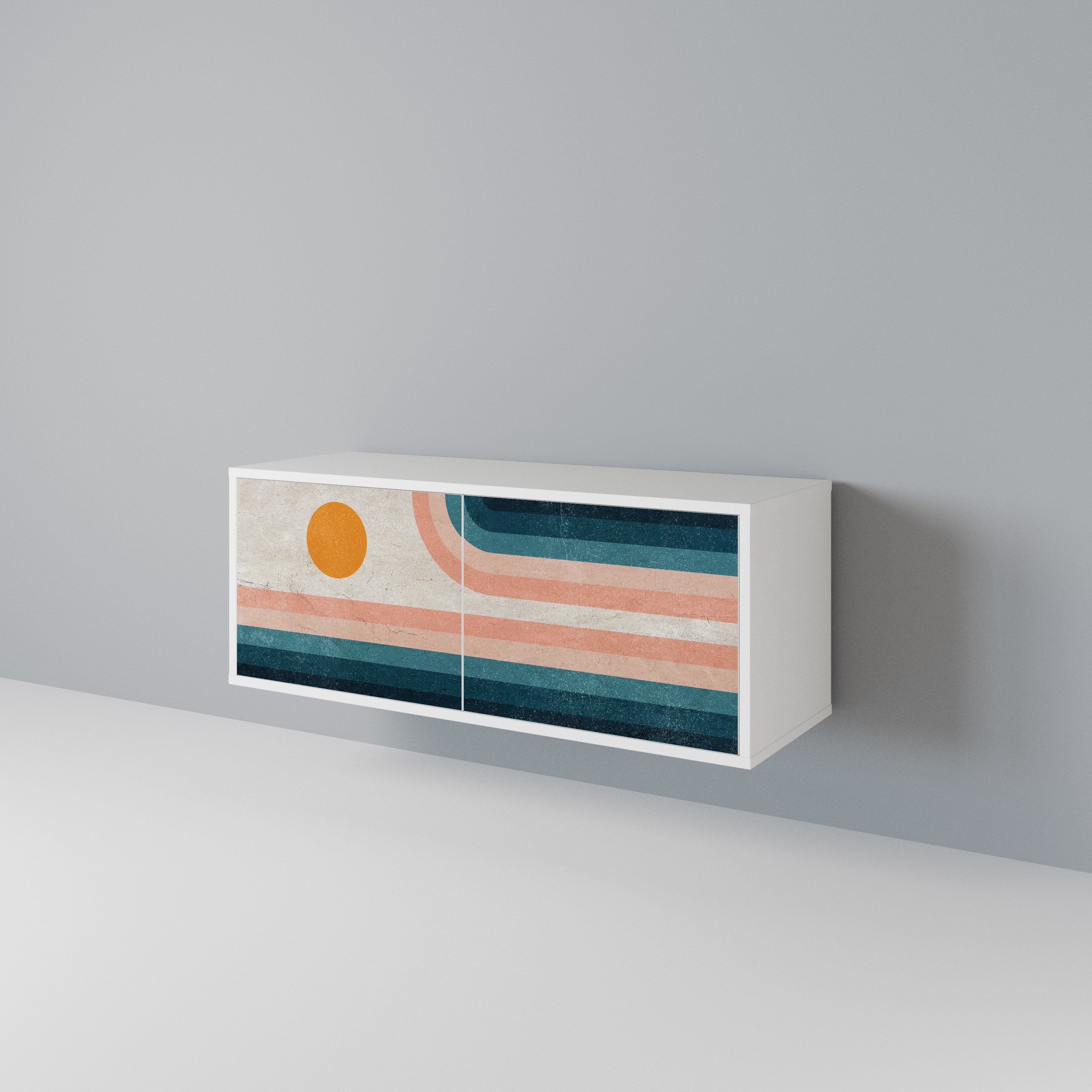 TWO HALVES Mueble de TV Compacto de 2 puertas