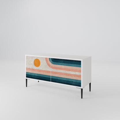 TWO HALVES Mueble de TV Compacto de 2 puertas