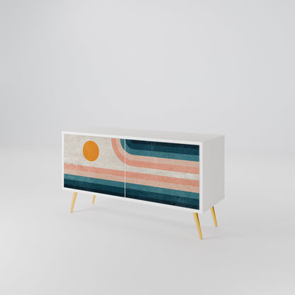 TWO HALVES Mueble de TV Compacto de 2 puertas