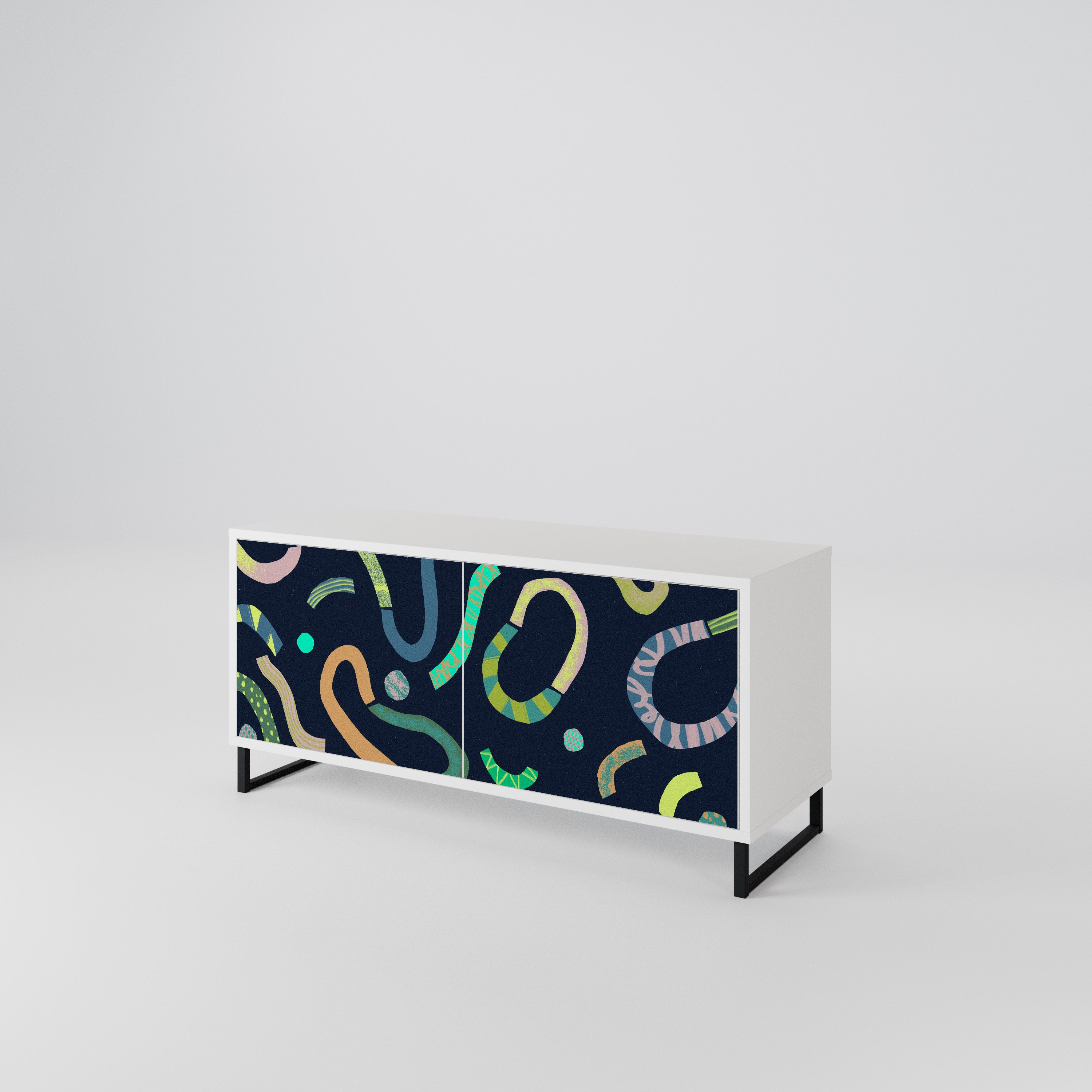CONTRAST DANCE Mueble de TV Compacto de 2 puertas