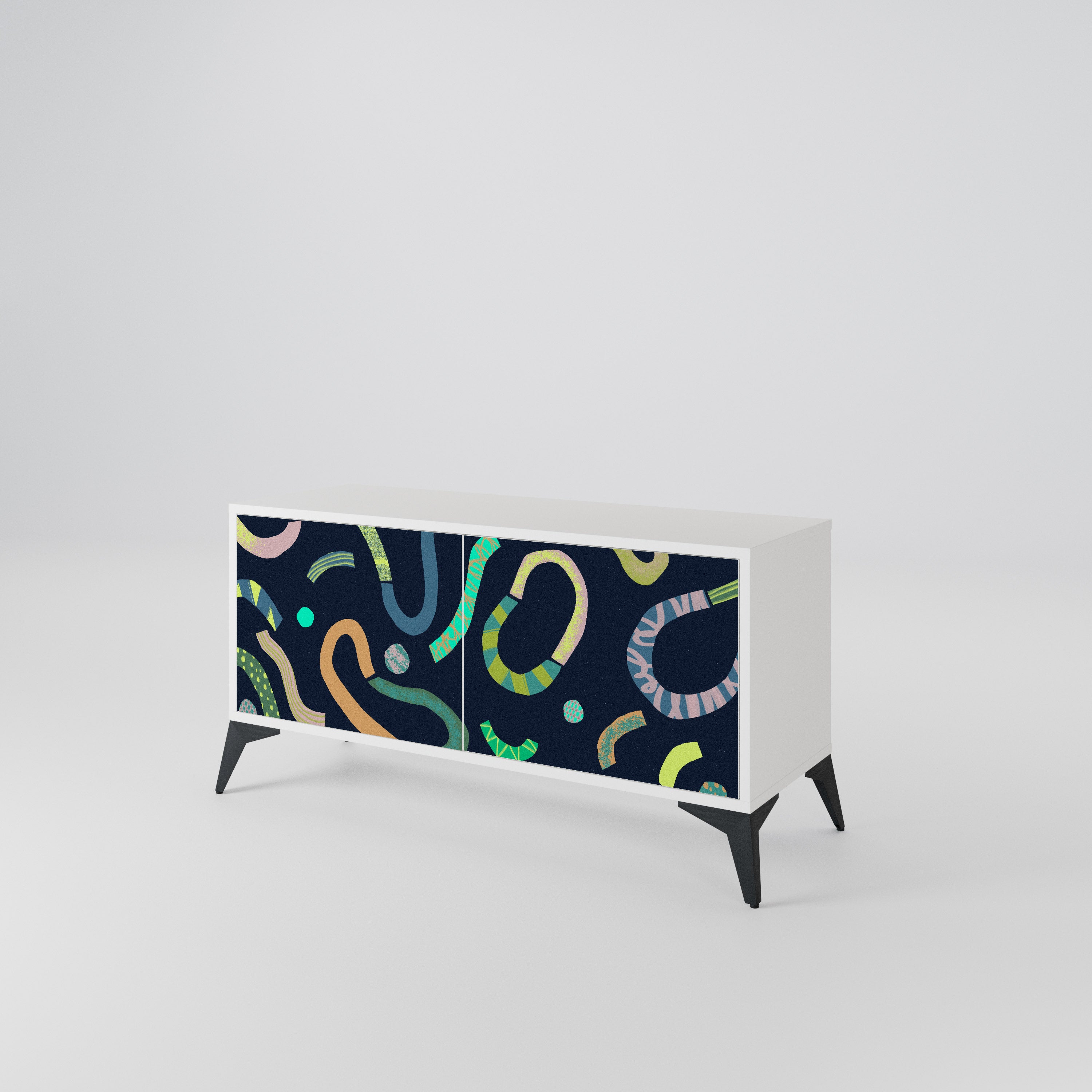 CONTRAST DANCE Mueble de TV Compacto de 2 puertas