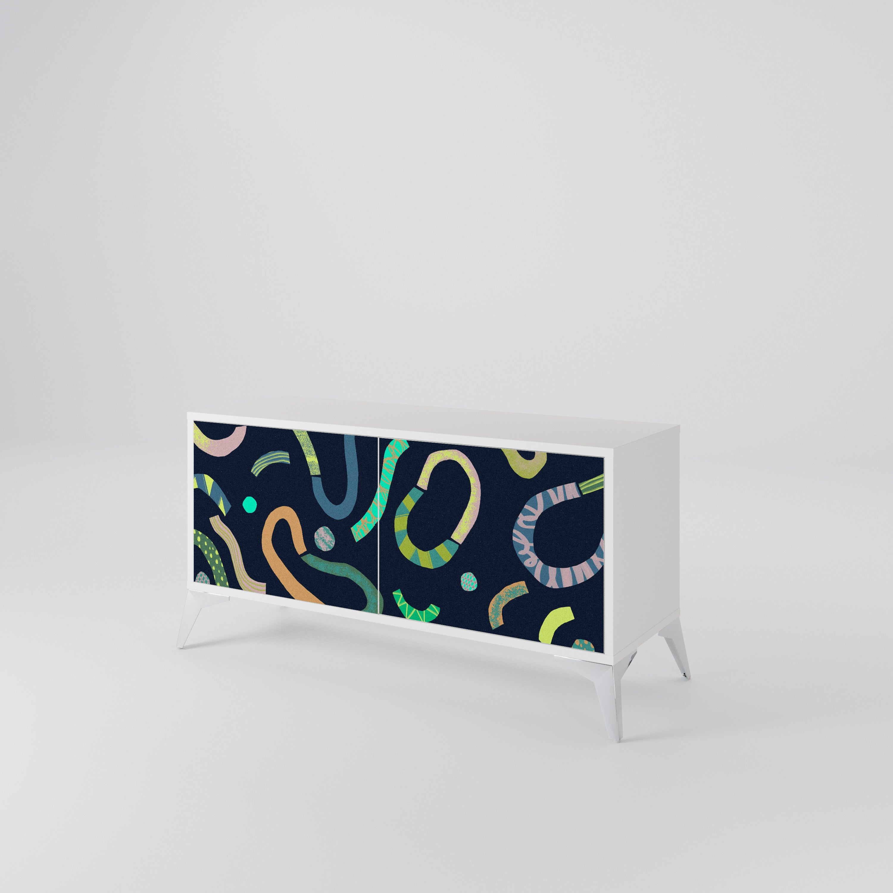 CONTRAST DANCE Mueble de TV Compacto de 2 puertas