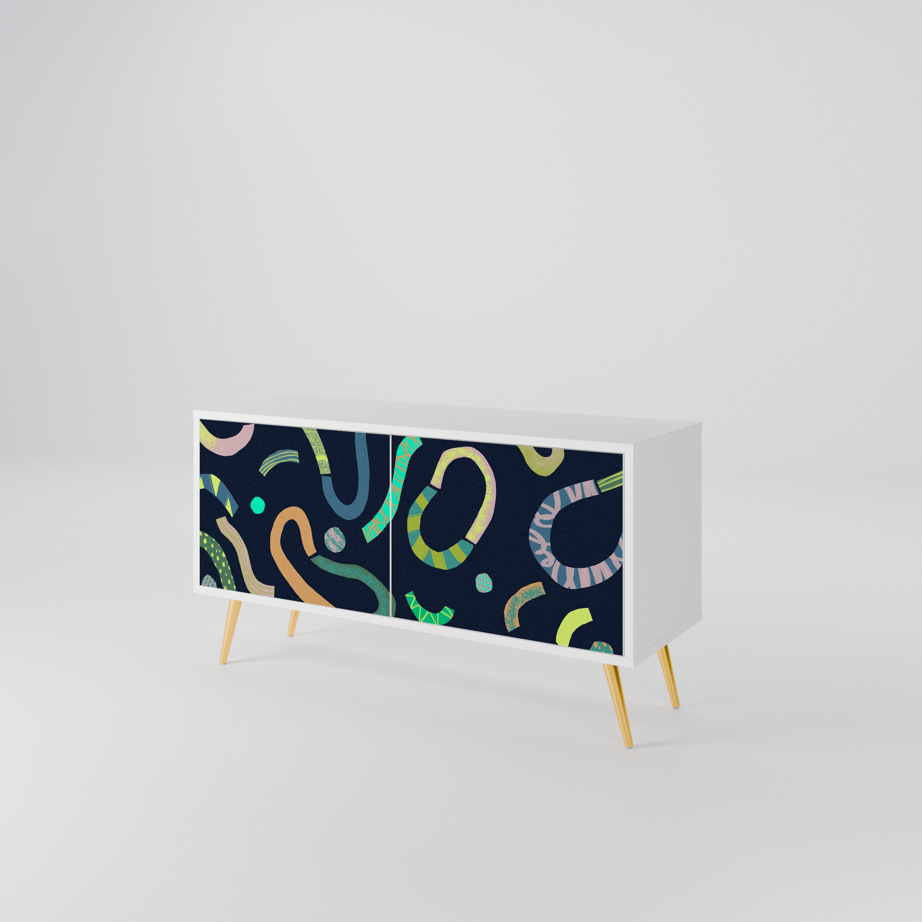 CONTRAST DANCE Mueble de TV Compacto de 2 puertas