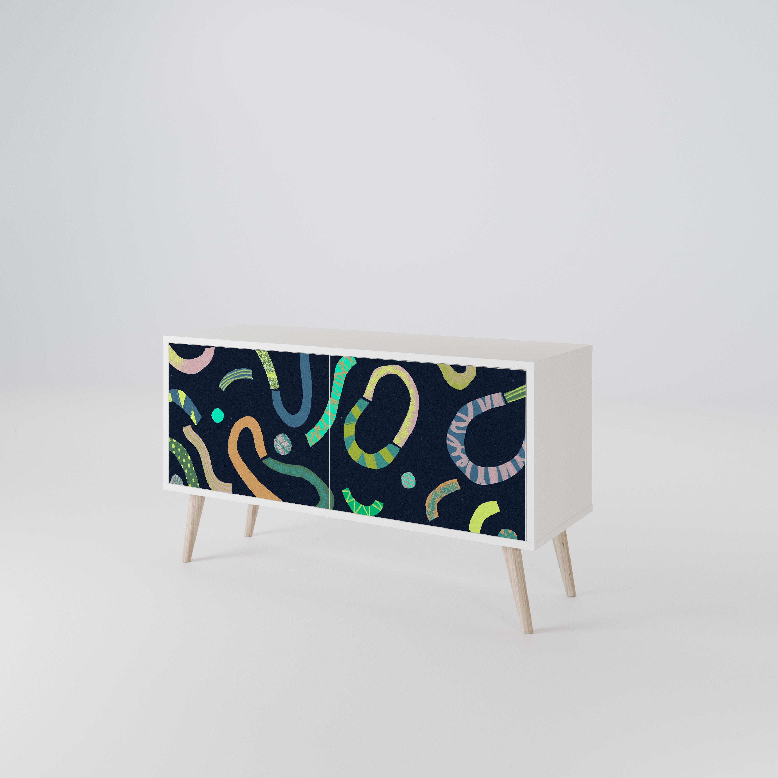 CONTRAST DANCE Mueble de TV Compacto de 2 puertas