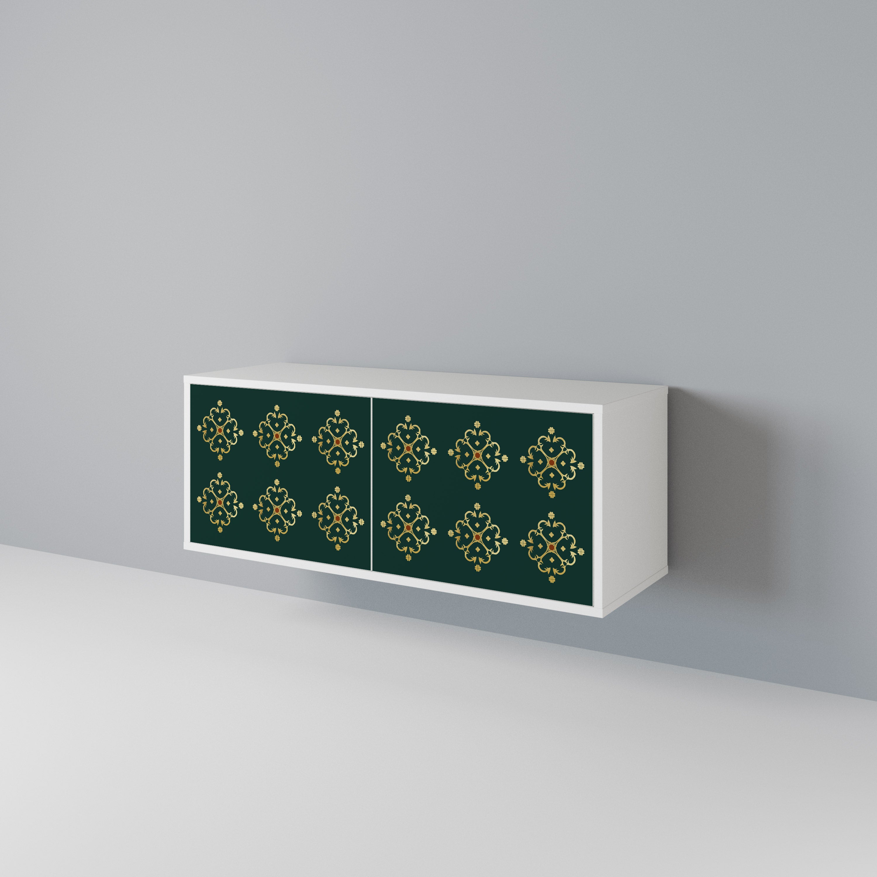 ROYAL MEDALLION Mueble de TV Compacto de 2 puertas